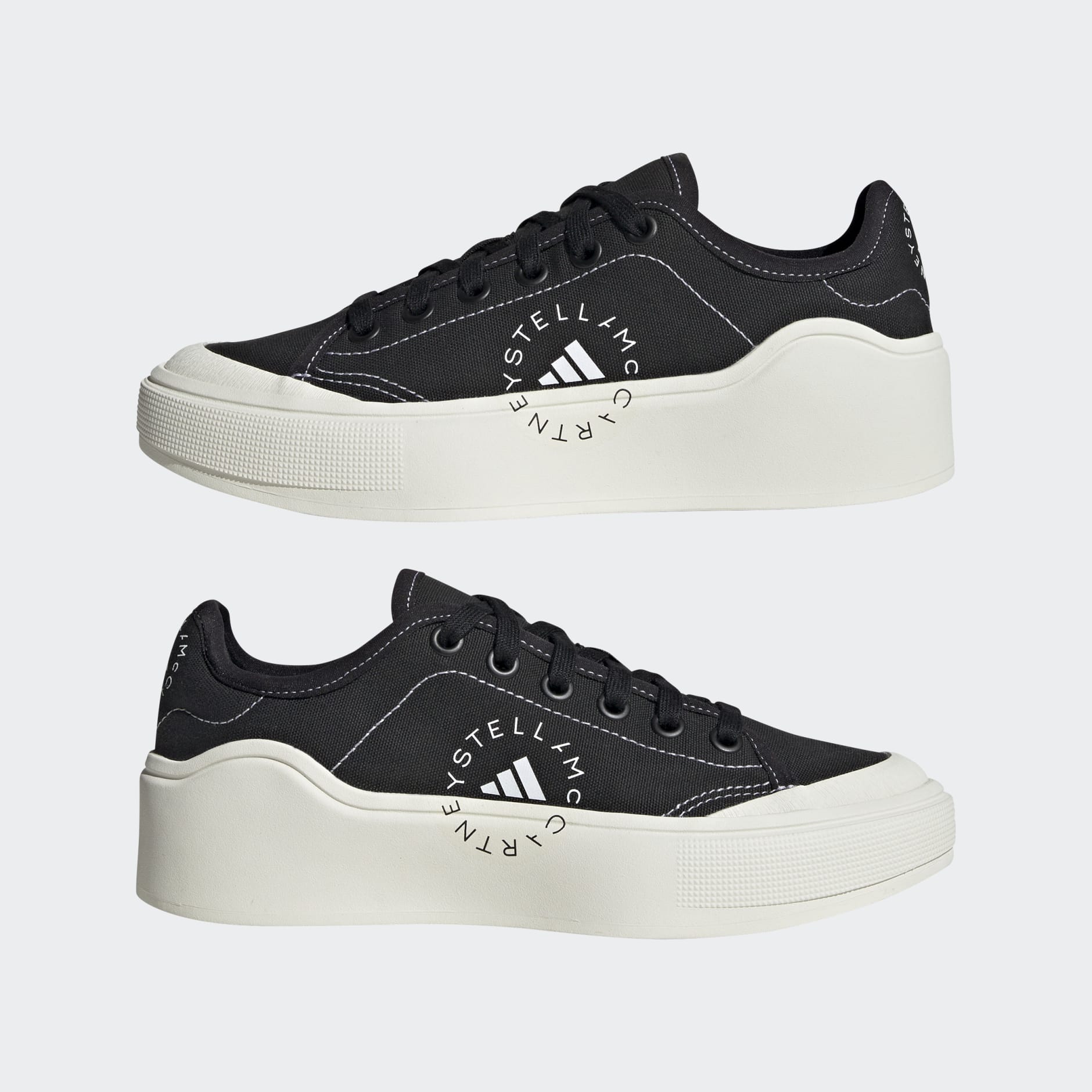 Shoes - adidas by Stella McCartney Court Shoes - Black | adidas South ...