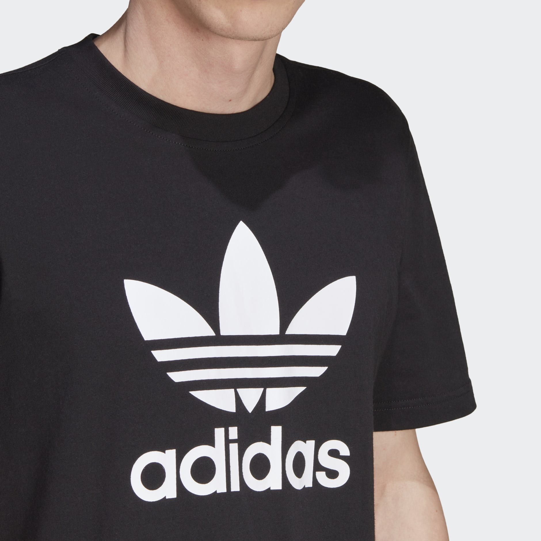 adidas Adicolor Classics Trefoil Tee - Black | adidas UAE