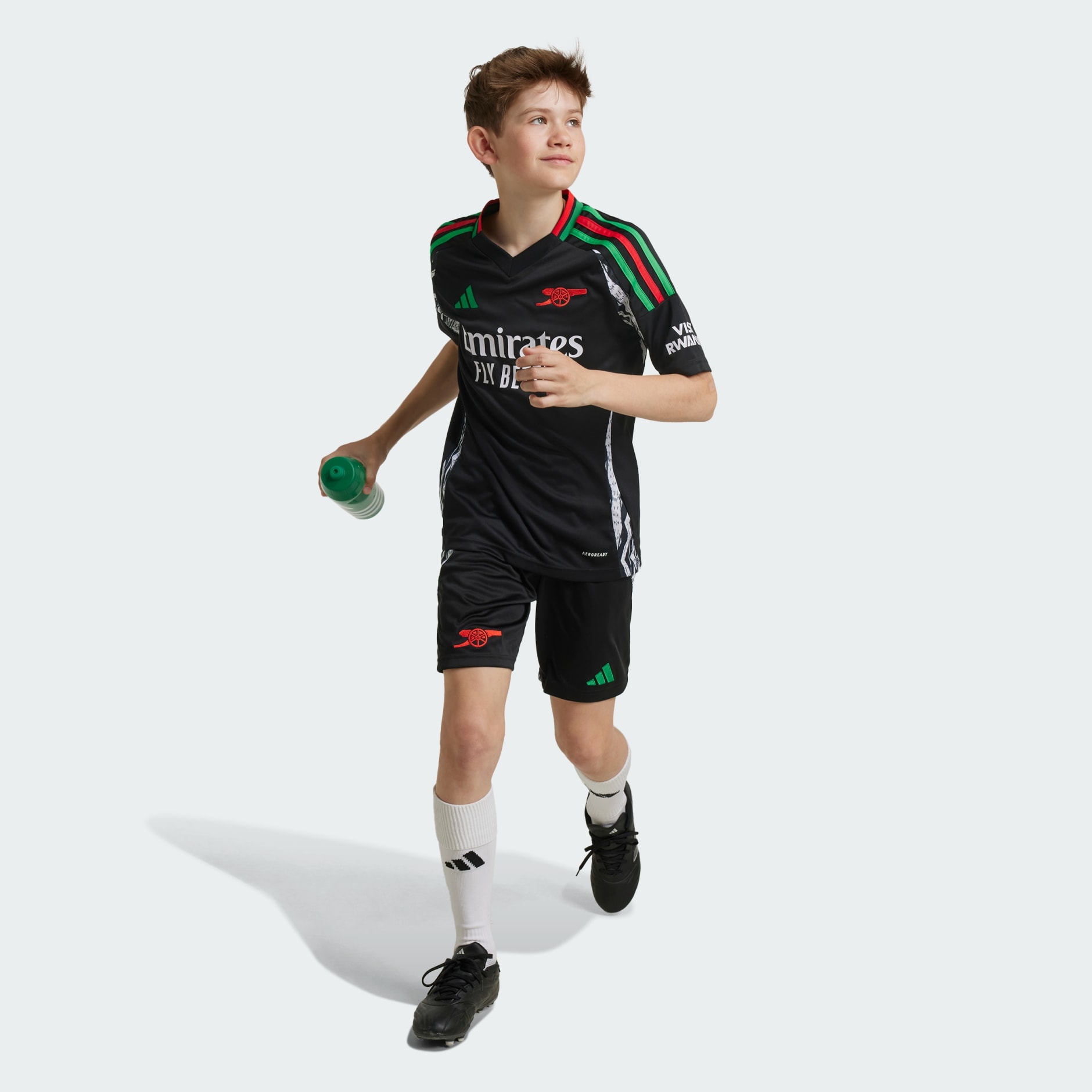 adidas Maillot Exterieur Arsenal 24 25 Enfants Noir