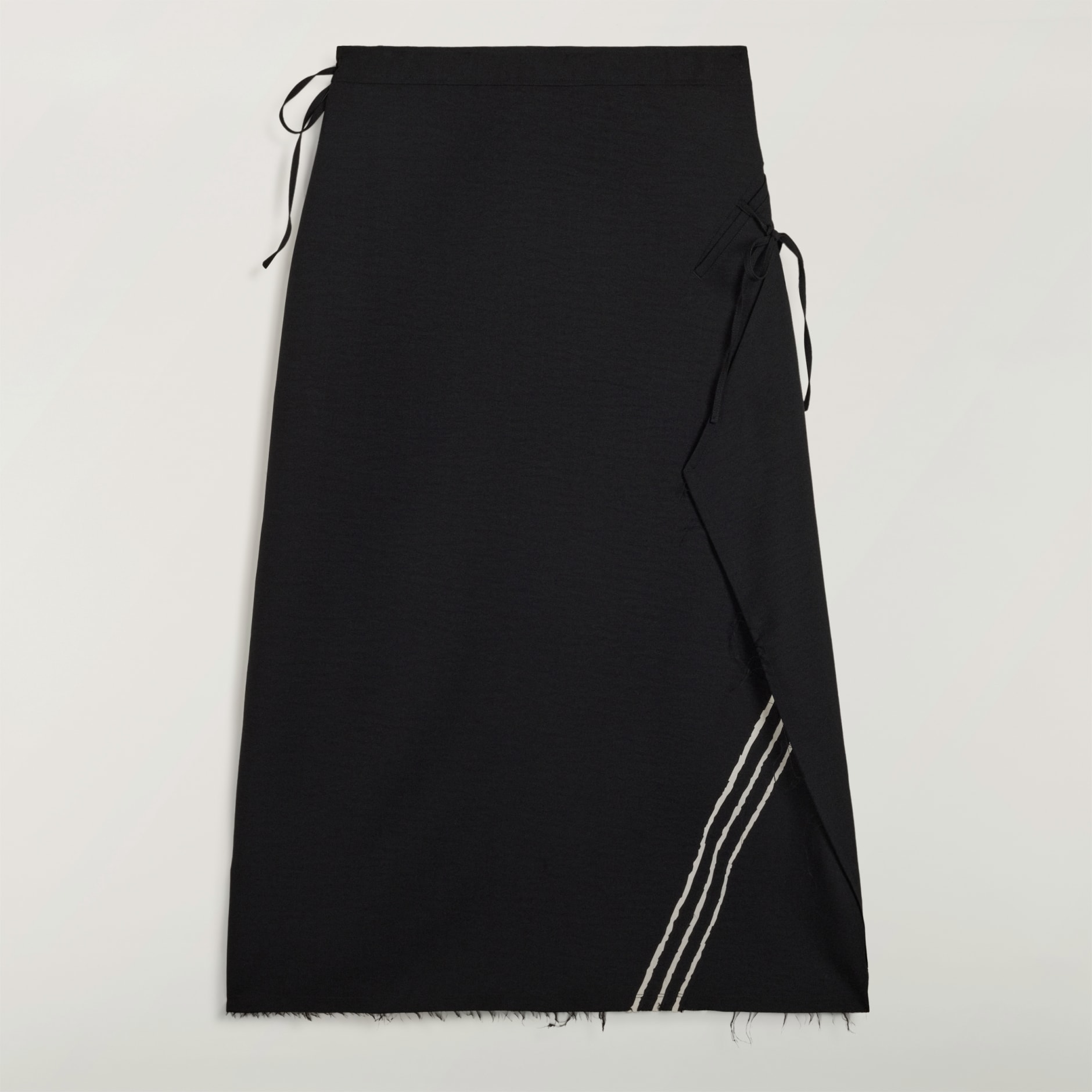 Y-3 SPORT UNIFORM RAW CUT 3 STRIPES SKIRT
