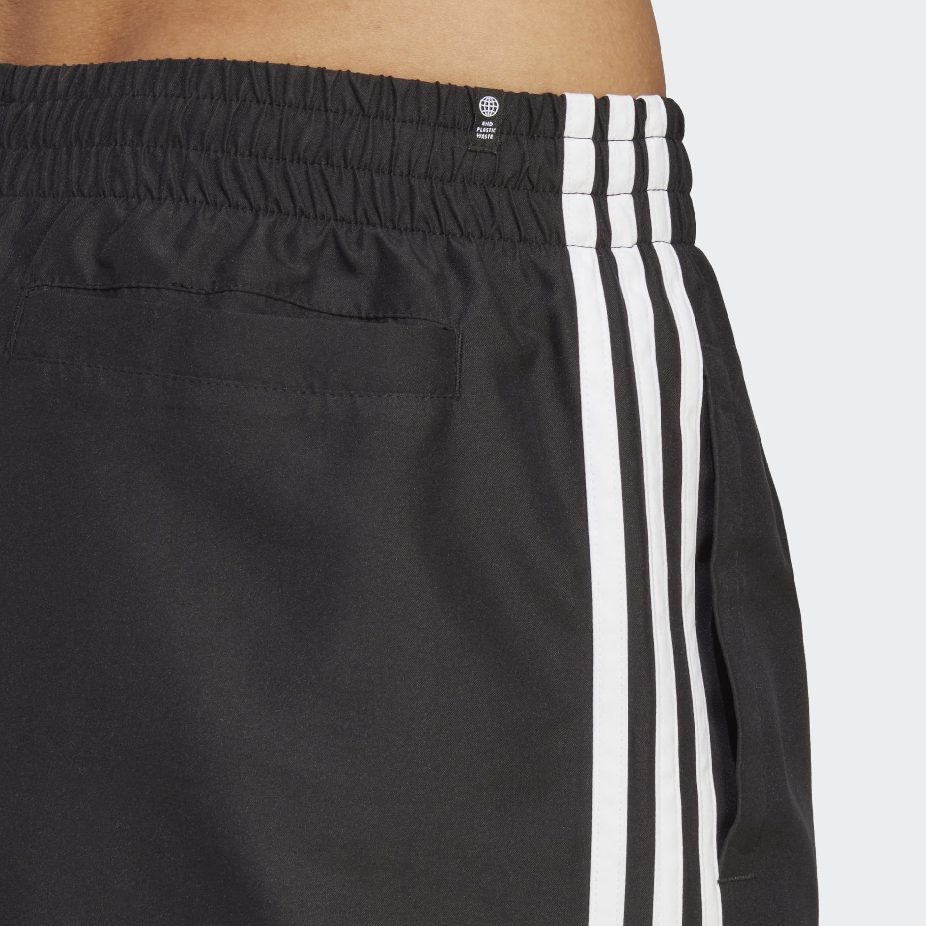 adidas Adicolor 3-Stripes Swim Shorts - Black, Men's Swim