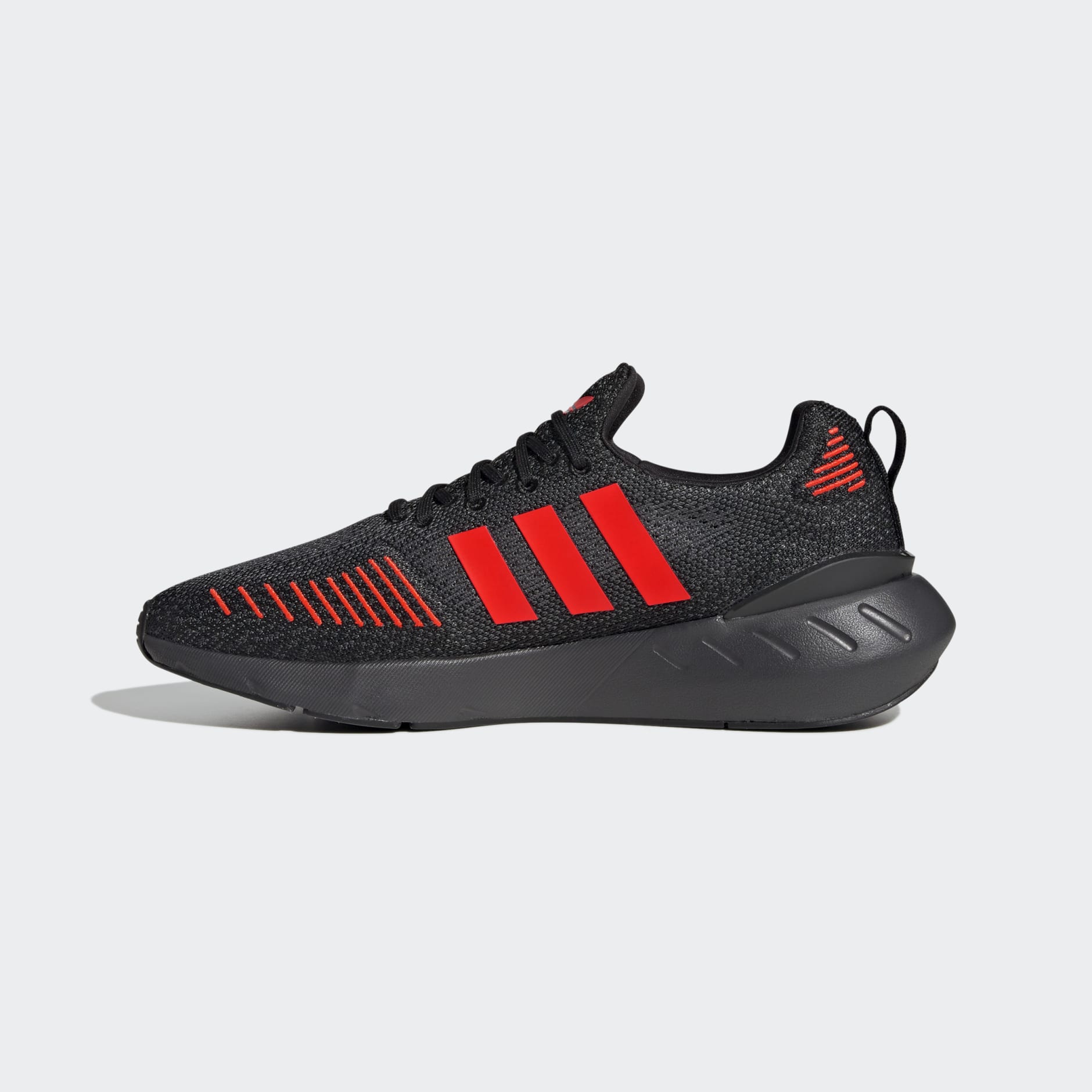 Adidas swift run red hotsell and black