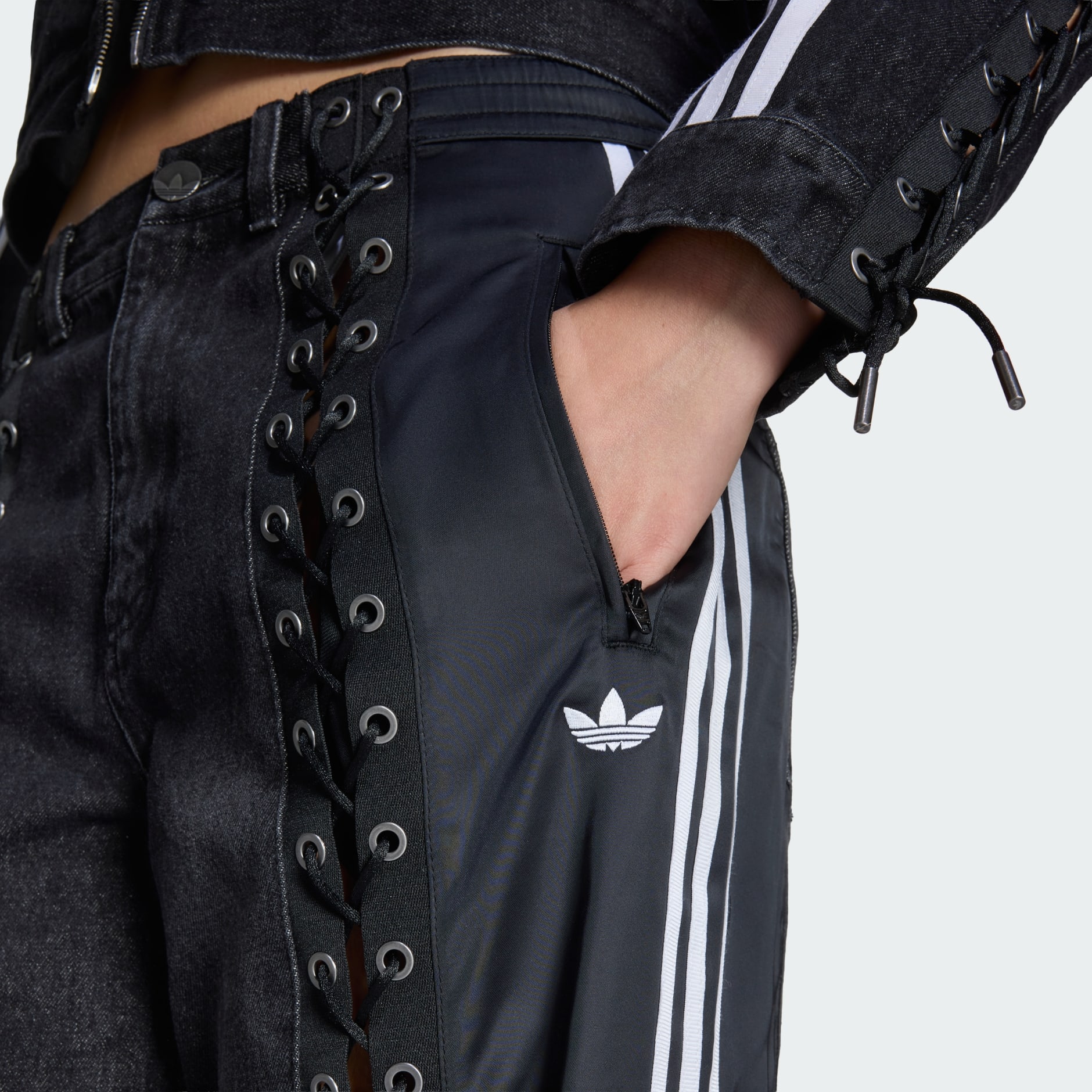 ADIDAS ORIGINALS DENIM FB LACING PANTS