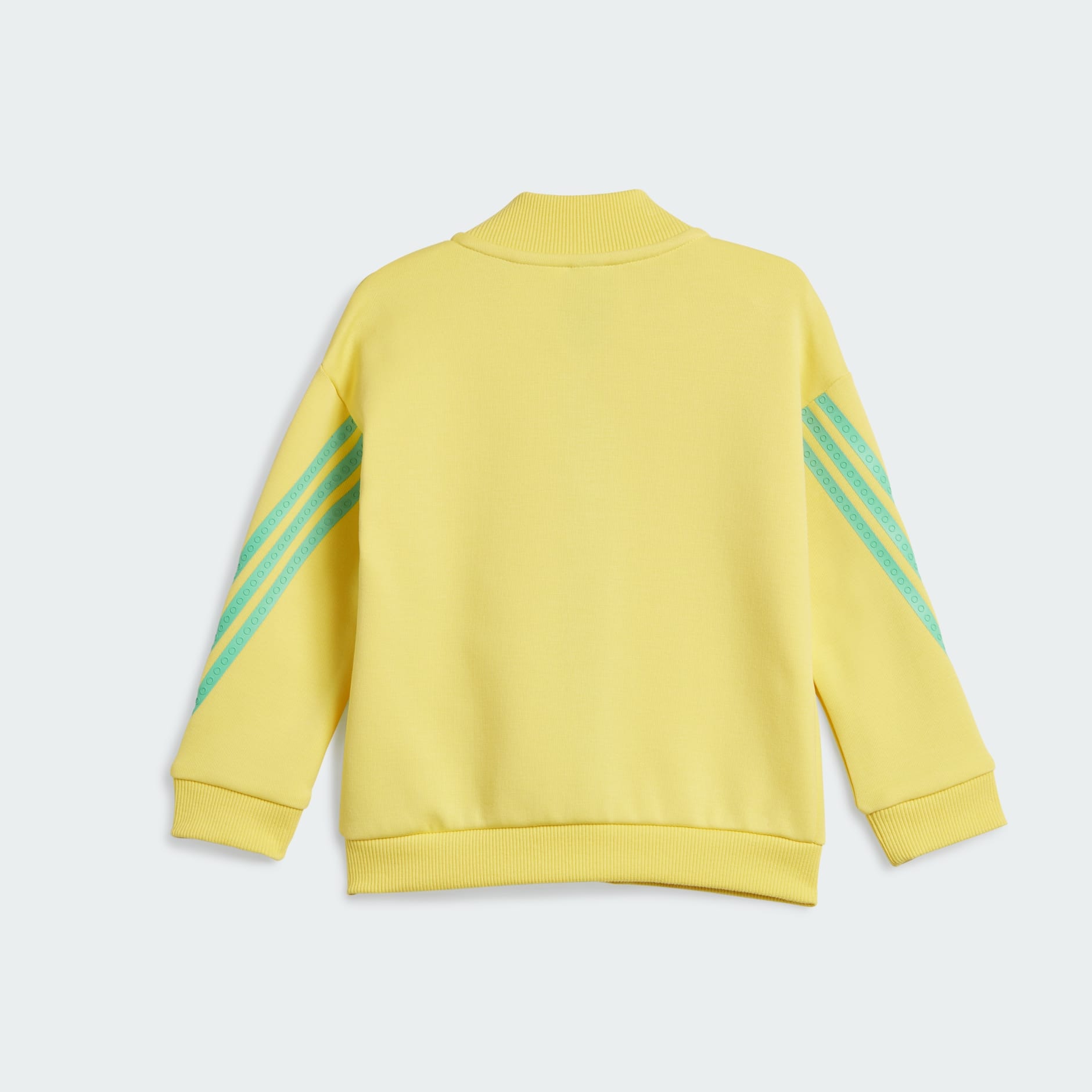 Adidas originals authentic three stripe hot sale high neck sweatshirt in yellow