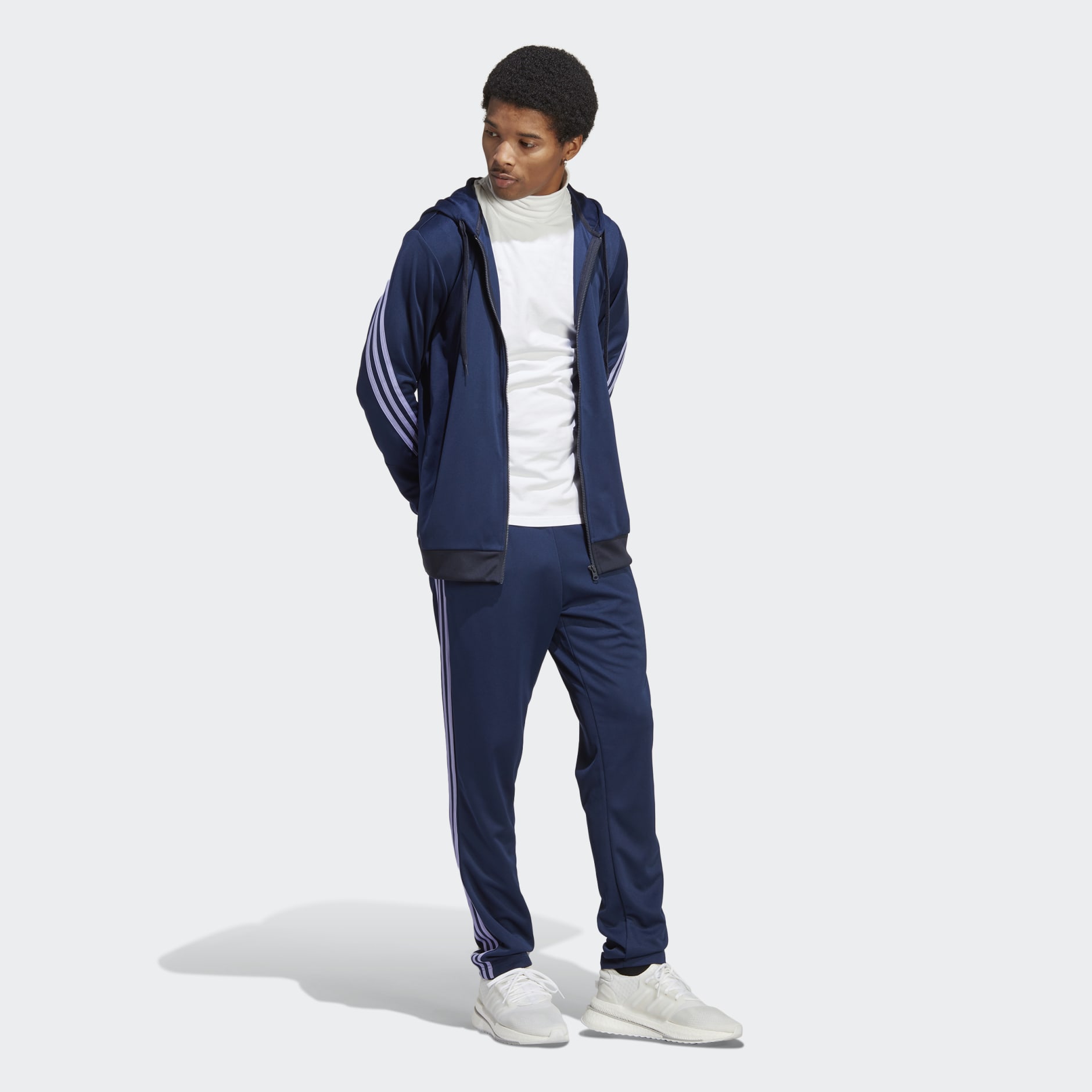 Clothing - 3-Stripes Track Suit - Blue | adidas South Africa