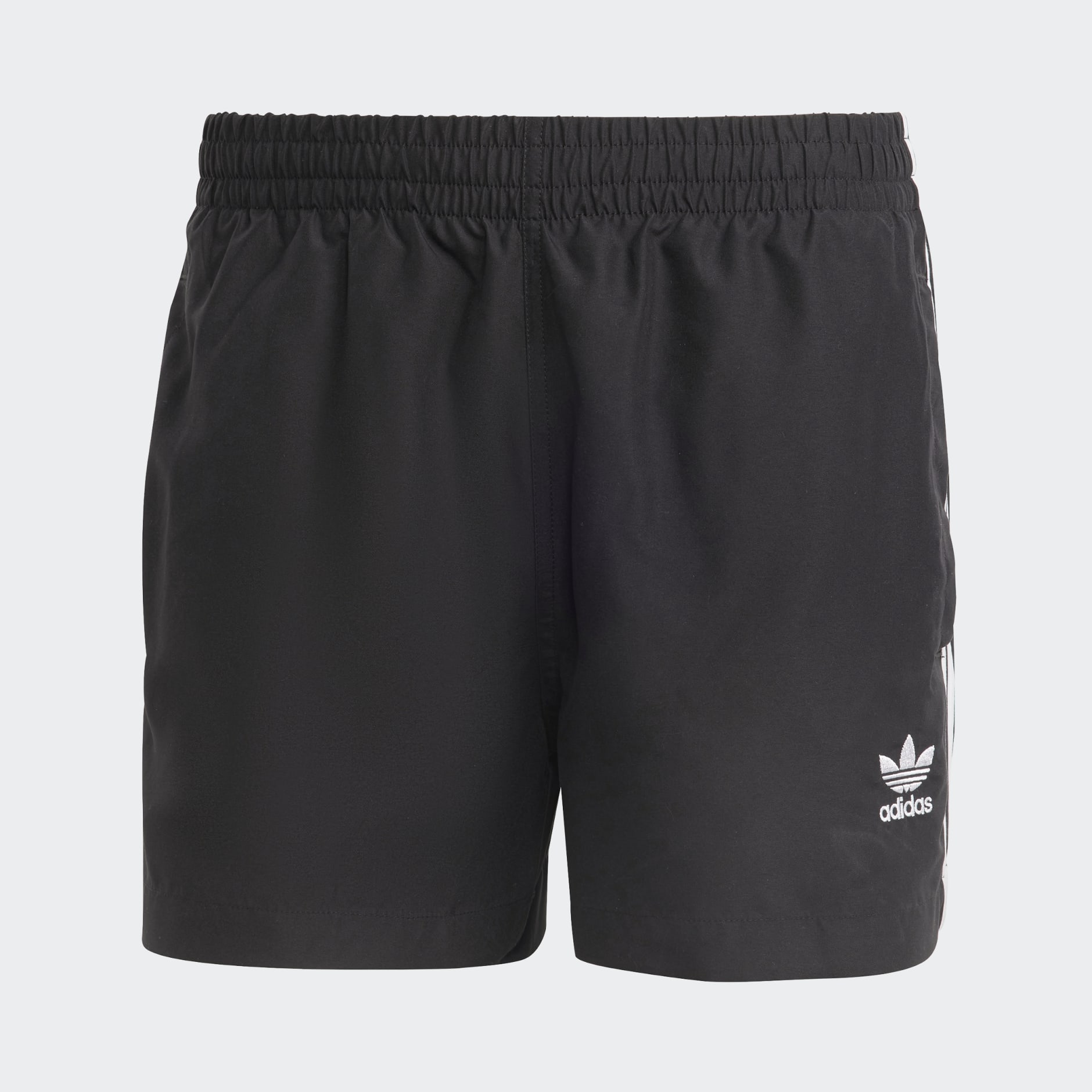 adidas Adicolor 3-Stripes Swim Shorts - Black | adidas UAE