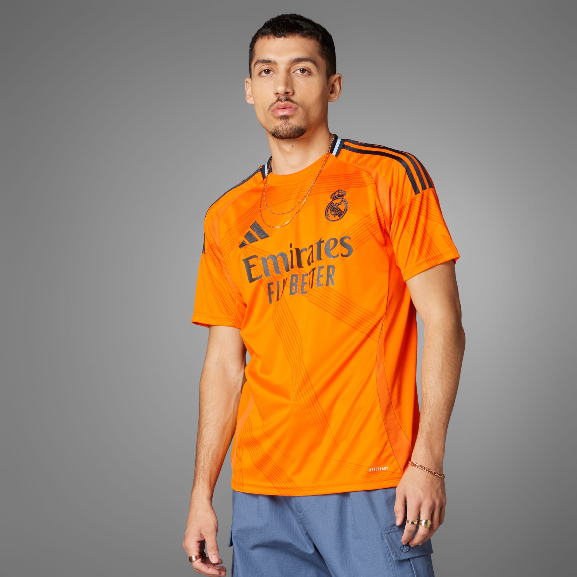 Clothing - Real Madrid 24/25 Away Jersey - Orange | adidas South Africa