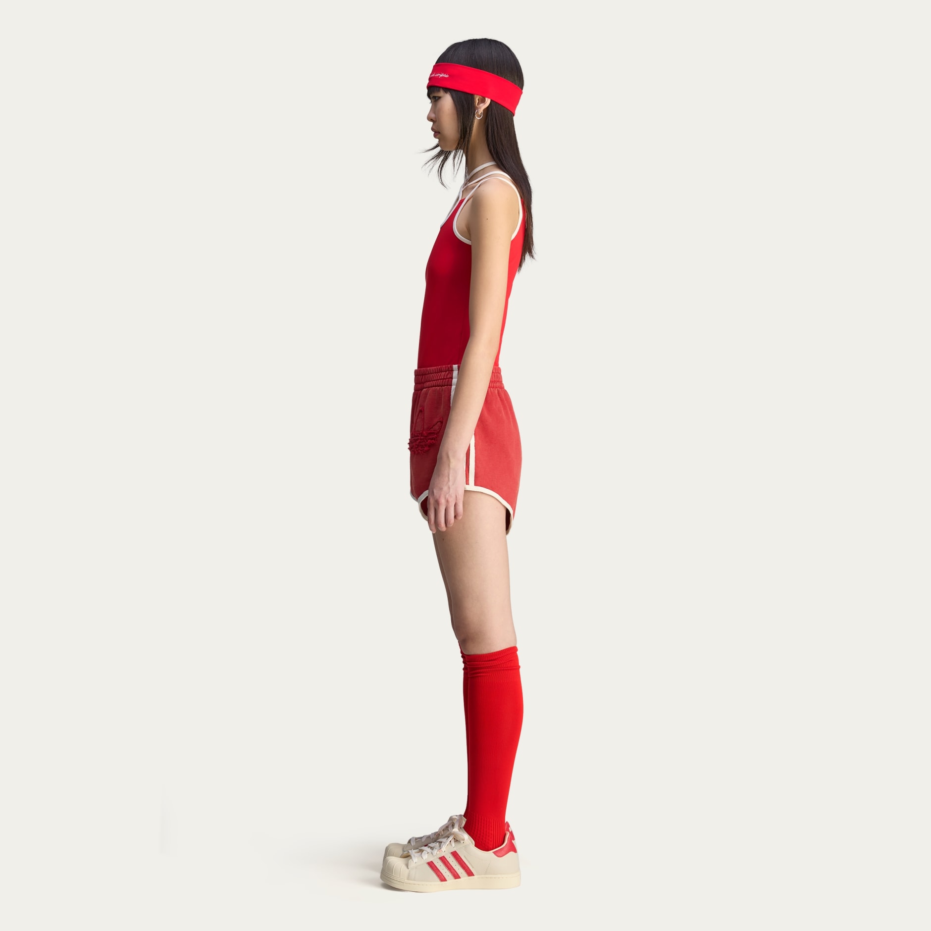 avavav adidas コラボ クロストップ 赤 キャミソール