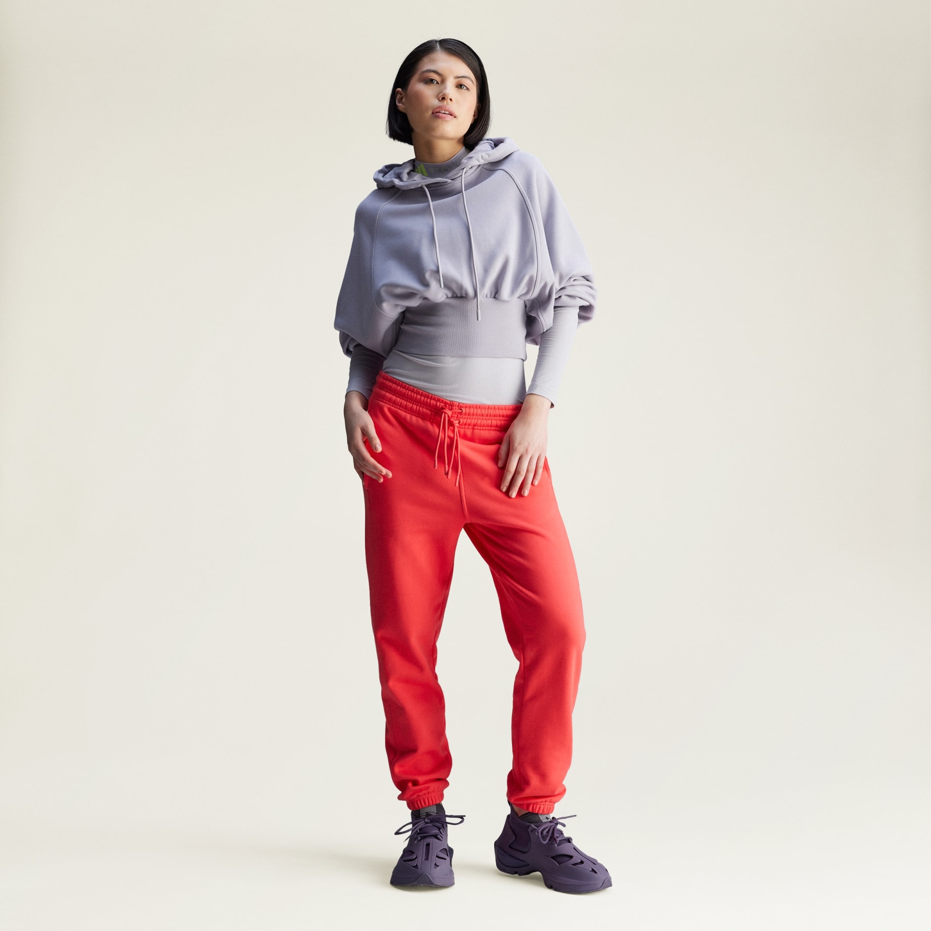 スーツ ADIDAS BY STELLA MCCARTNEY Women Suits LJJ1639 Pink Clothing - adidas by Stella McCartney Sportswear Sweatpants