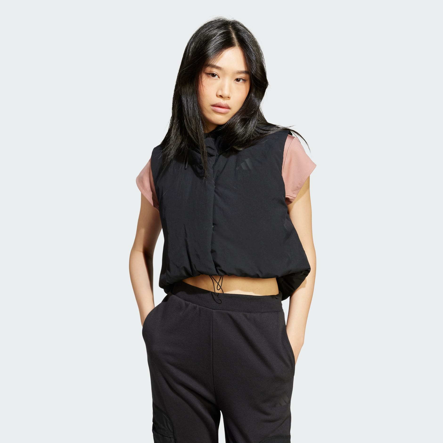 CLOTHING - City Escape Cropped Vest - Black | adidas Oman