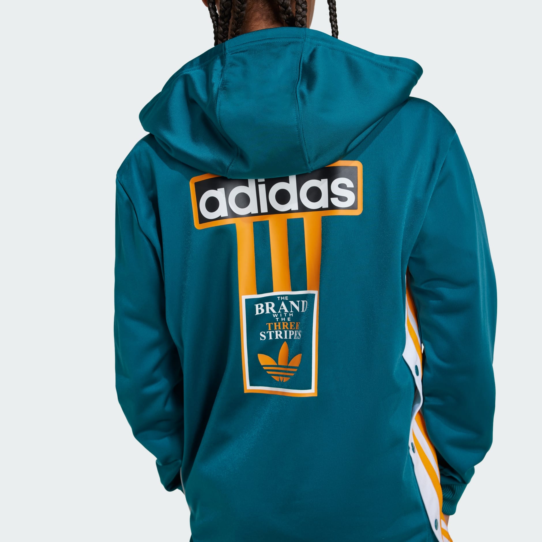 adidas Adibreak Full Zip Hoodie Kids Turquoise adidas KE