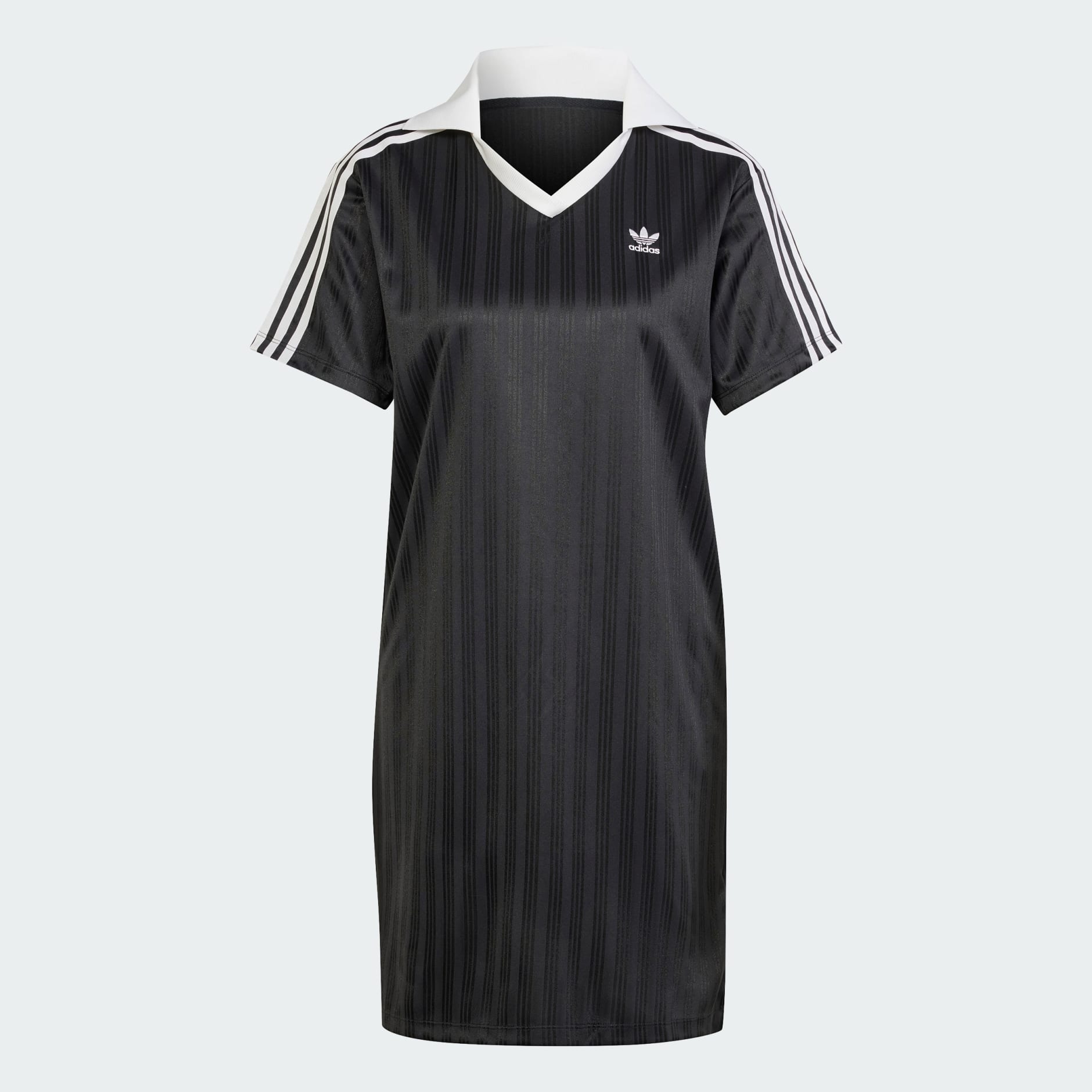 CLOTHING - Adicolor Football Jacquard V-Neck Dress - Black