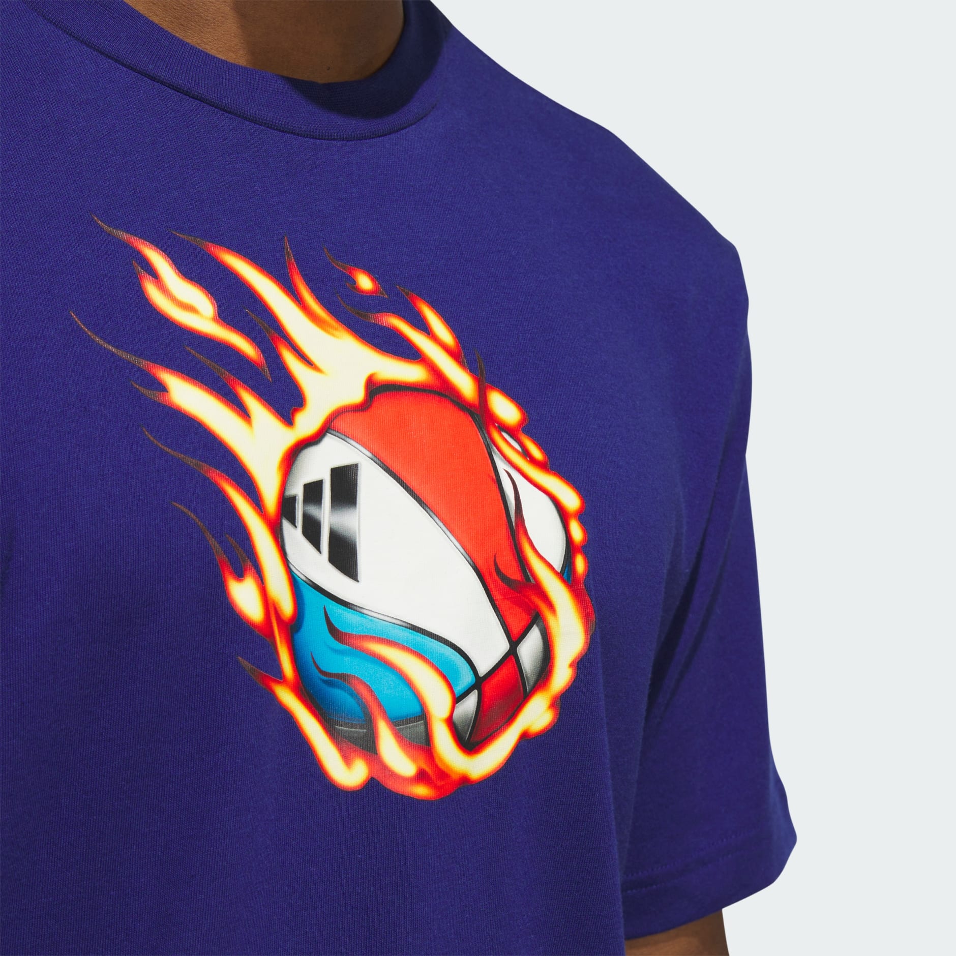 On Fire Basketball Graphic Tee