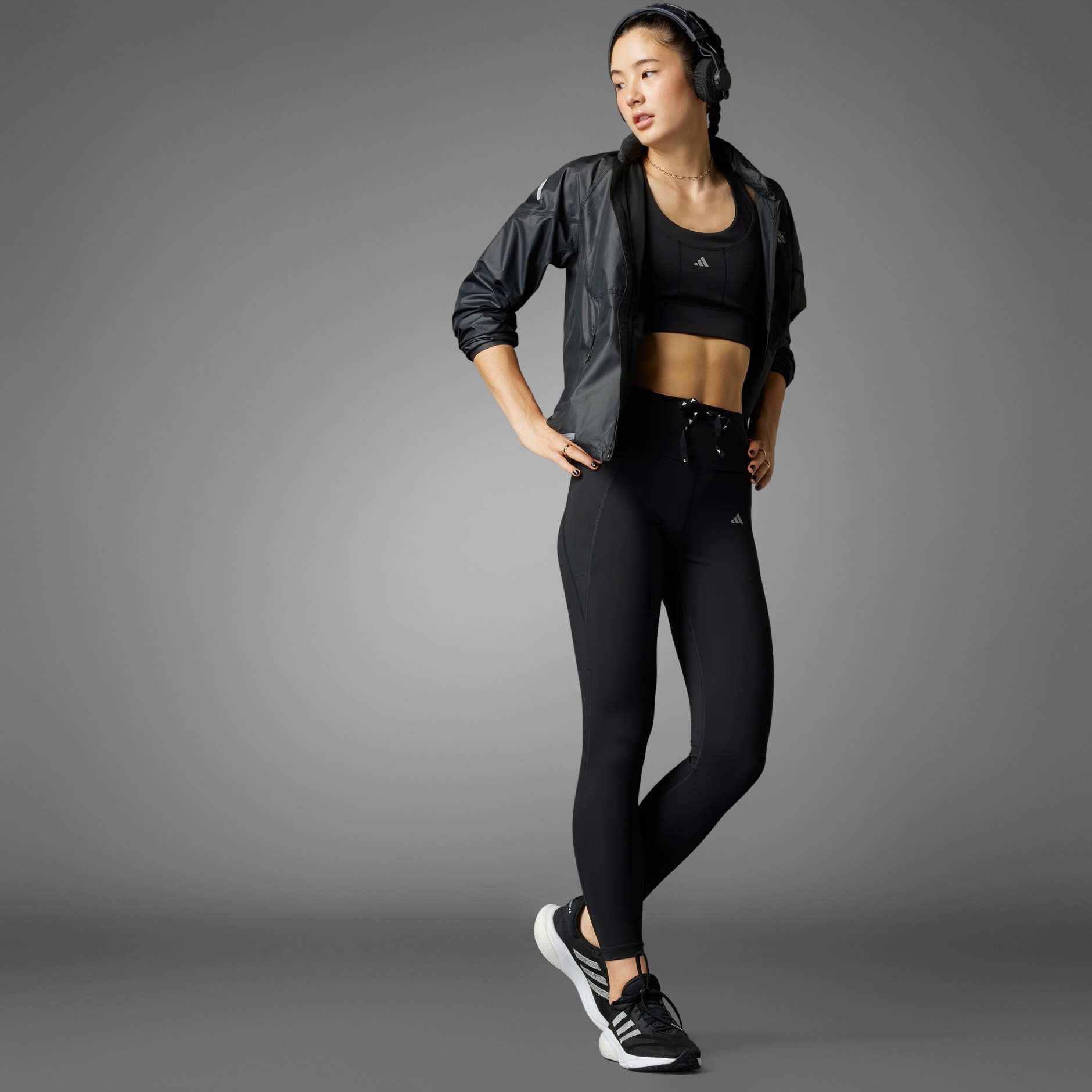 adidas Run Essentials Stay in Play 7/8 Leggings - Black