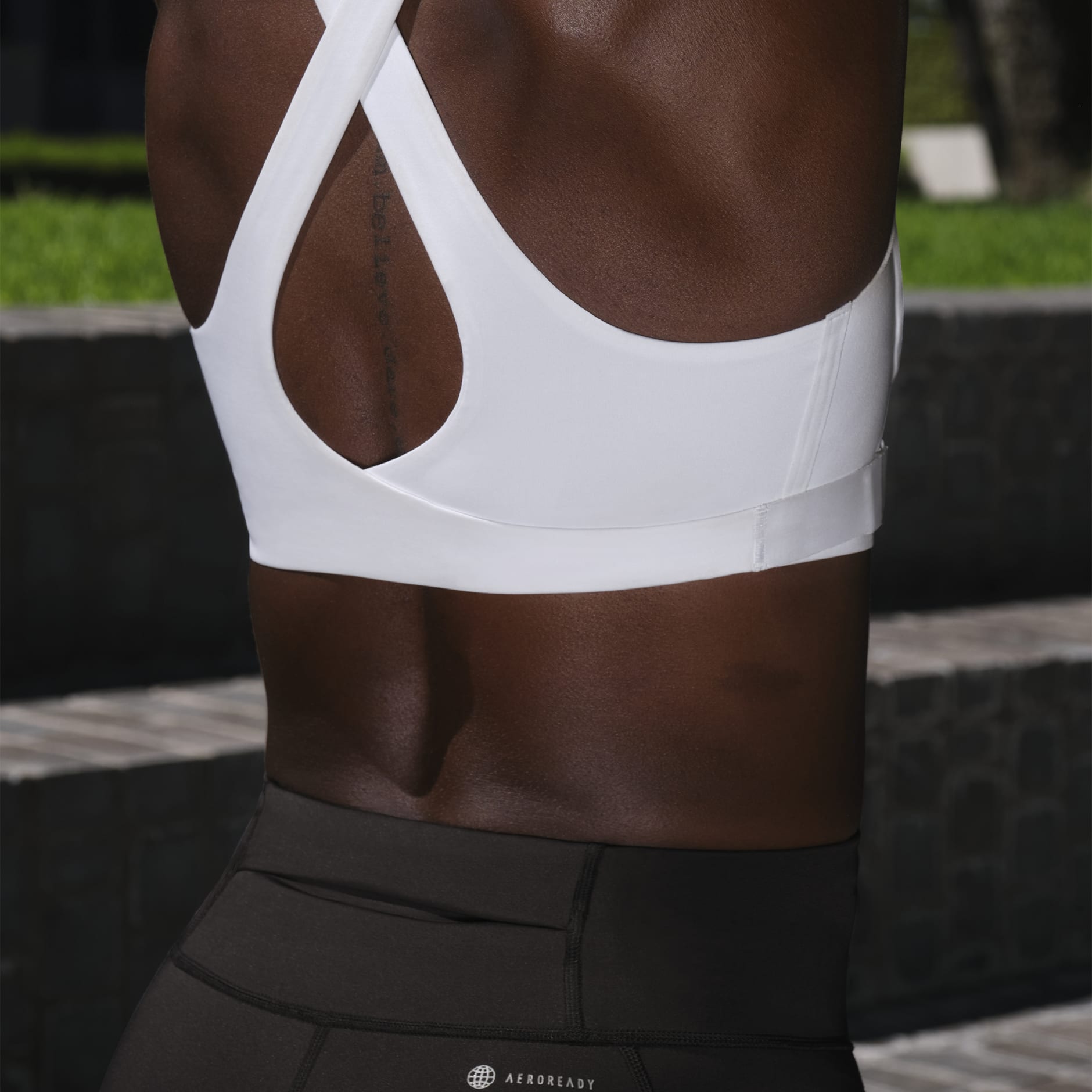 Buy adidas Womens Fastimpact Luxe Run High Support Sports Bra Black/White