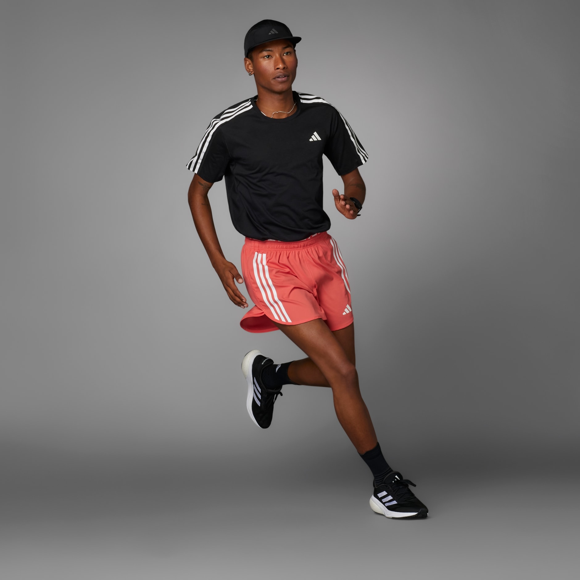 Own the Run 3-Stripes Shorts