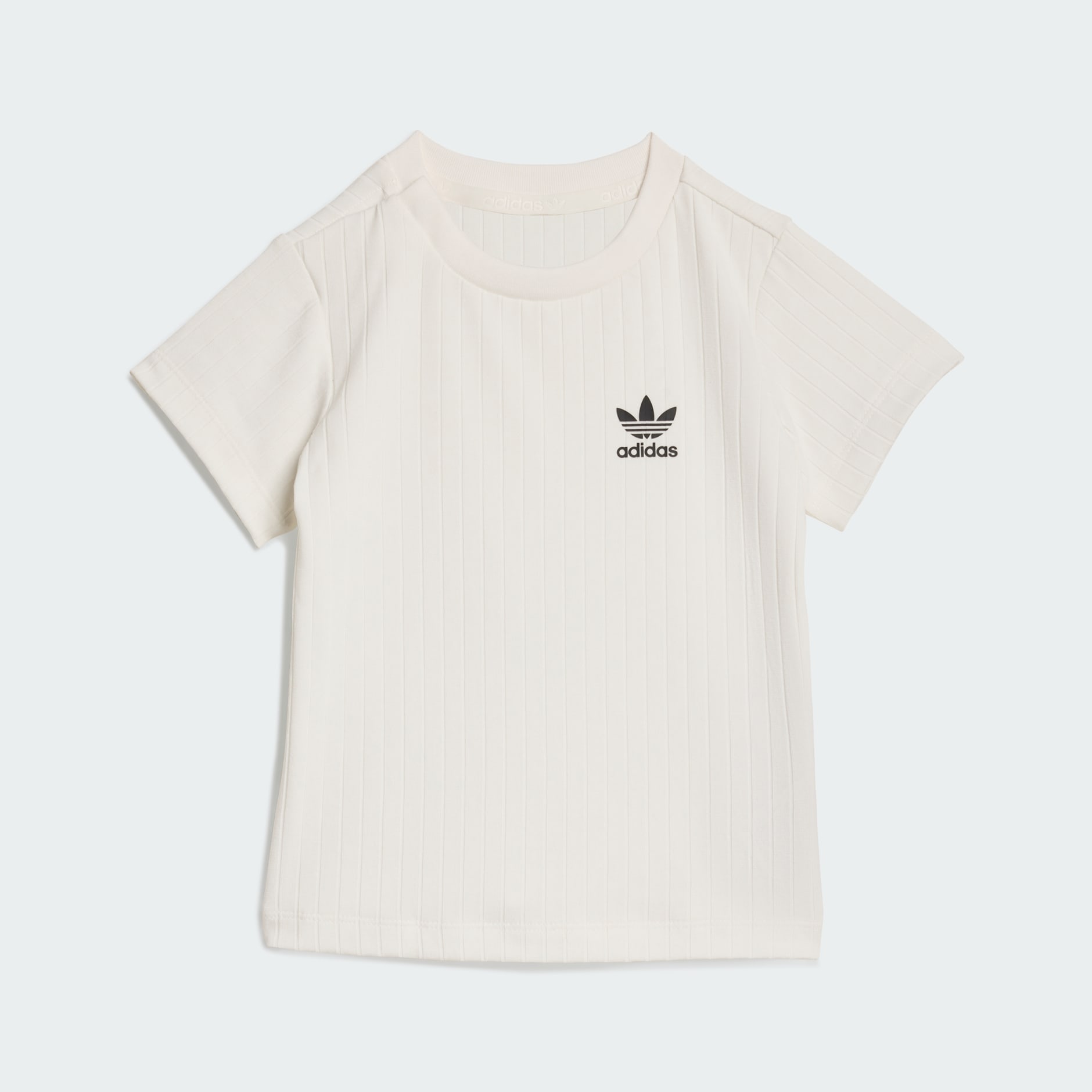 REGULAR WIDE RIB SHORT T-SHIRT SET