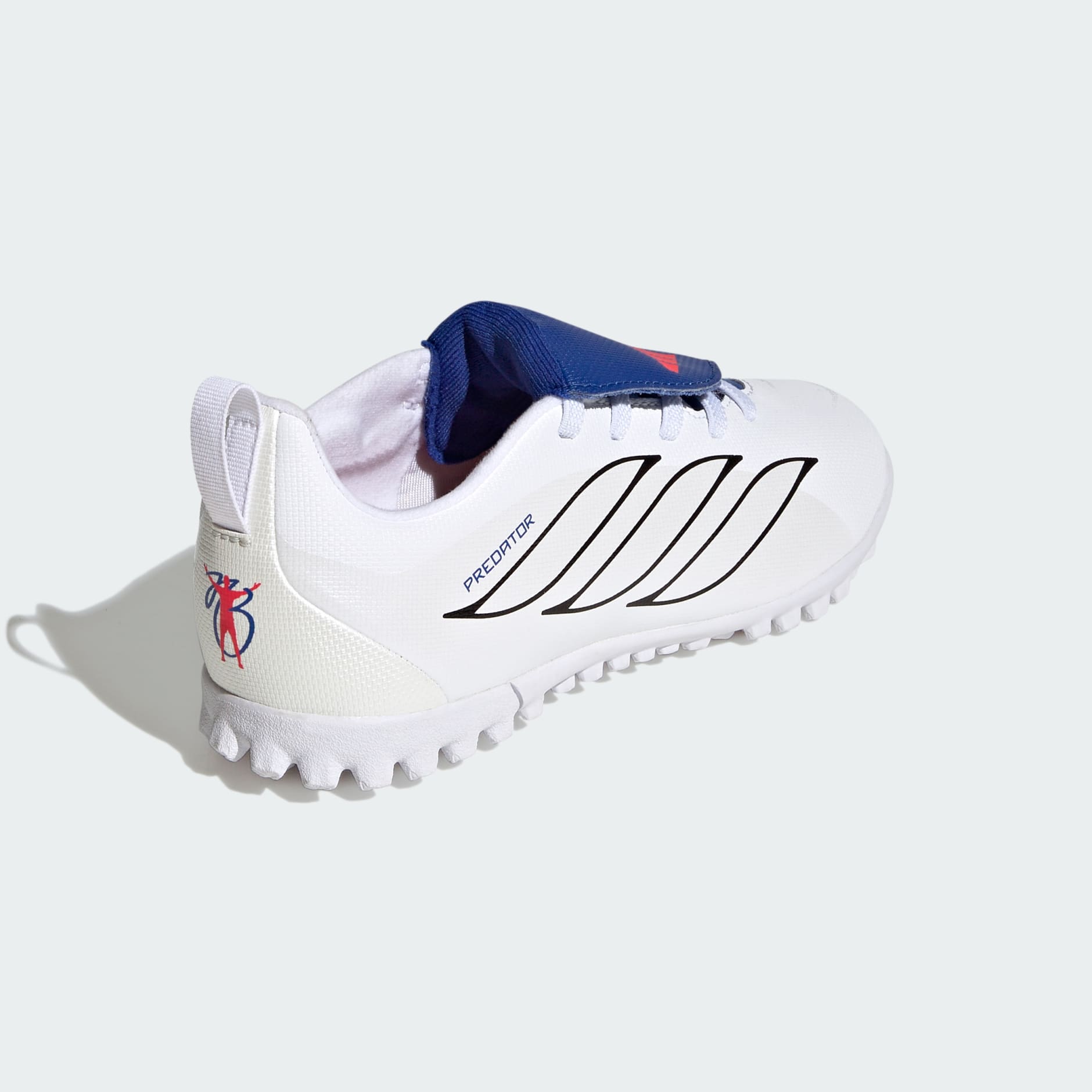 PREDATOR CLUB Fold-Over Tongue Elastic Laces Turf Football Shoes Kids