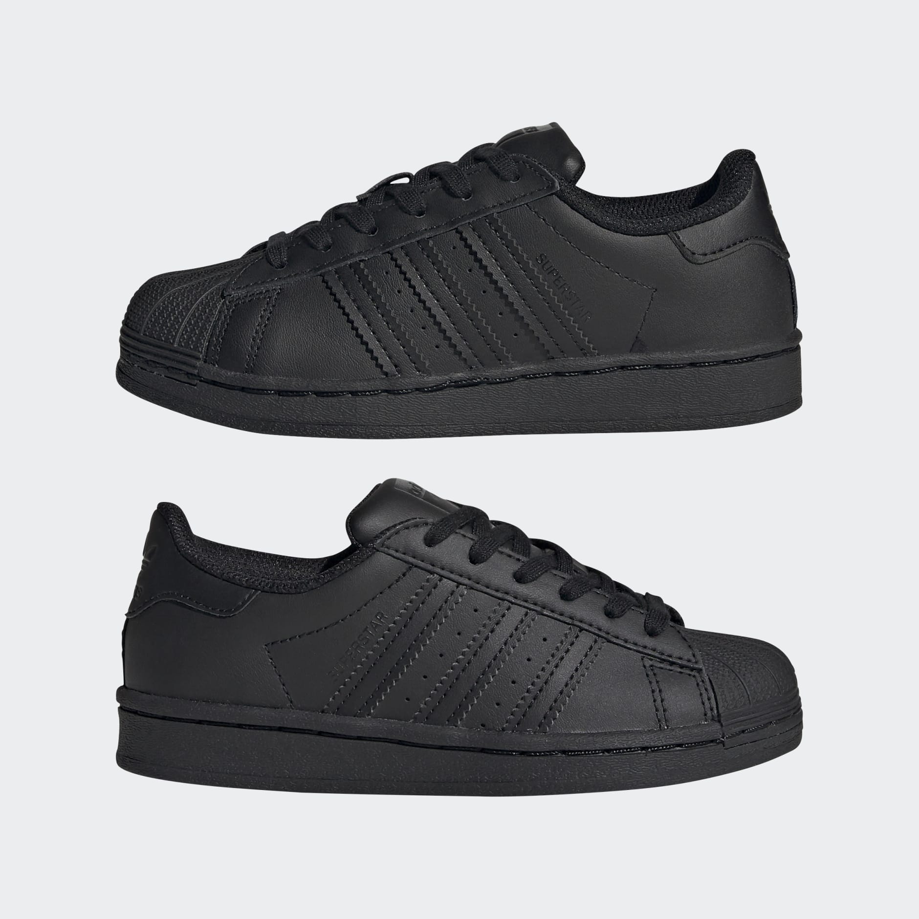 adidas superstar shoes all black