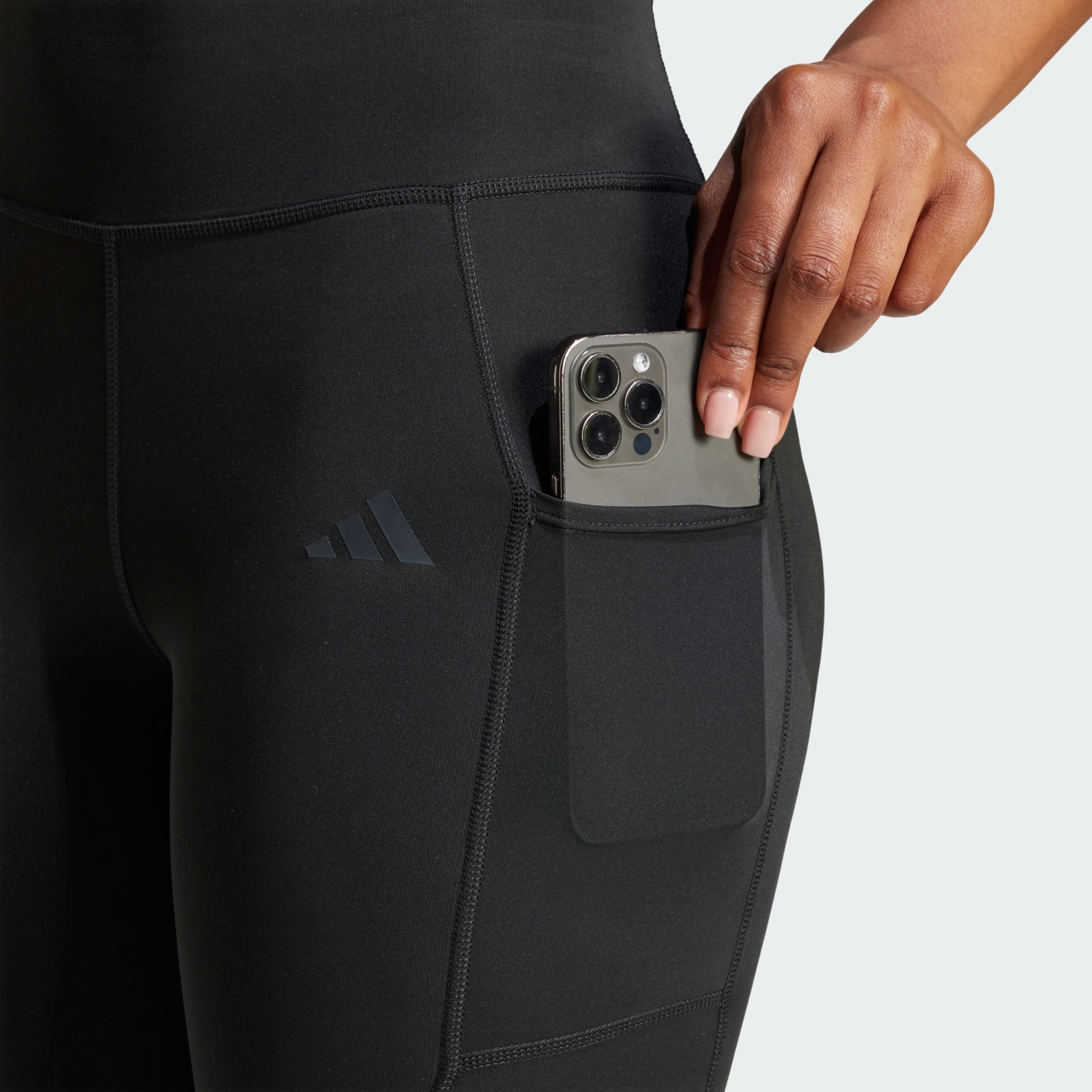 Licras Optime 3 Rayas Largo Completo Pretina Alta