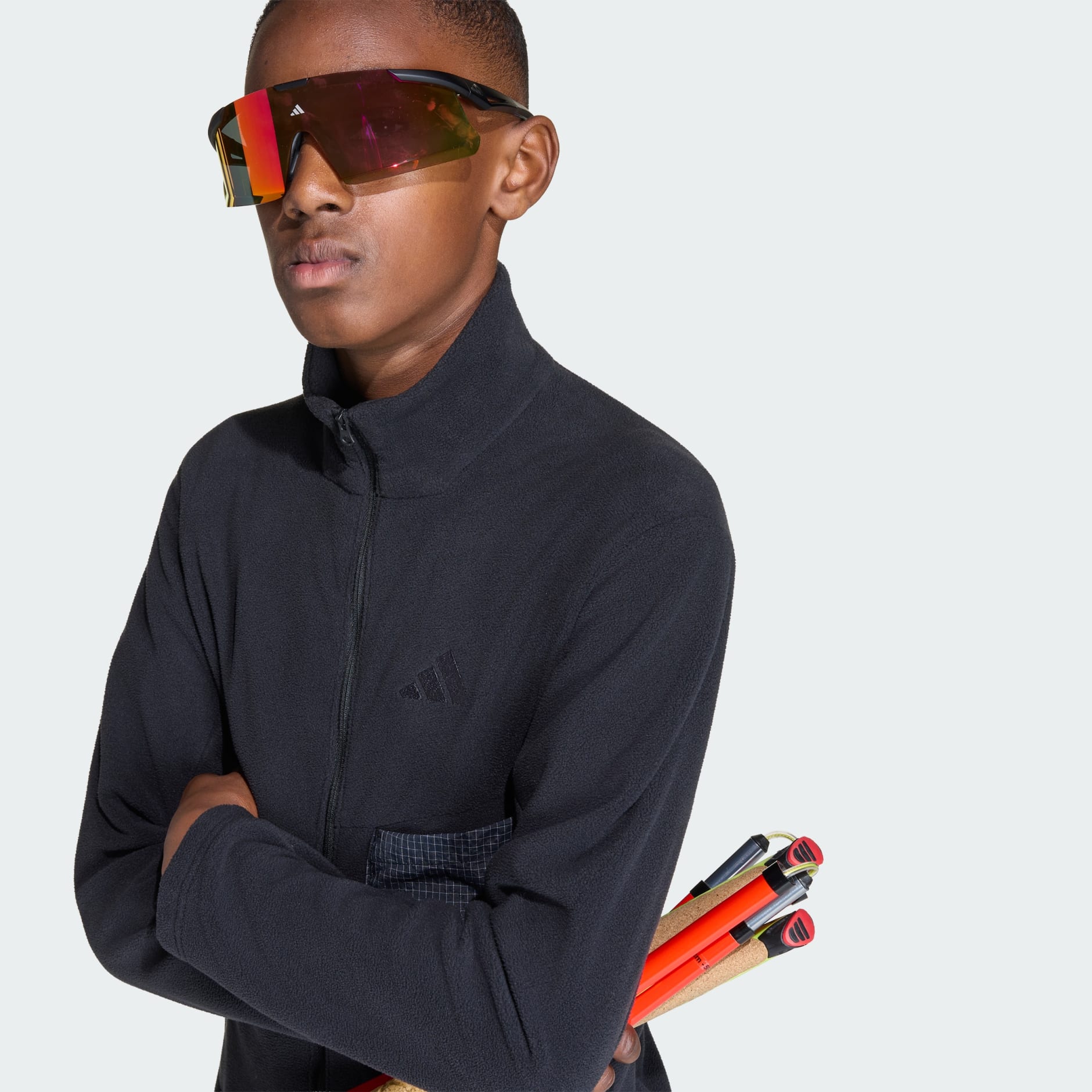 Dječja jakna od flisa s patentnim zatvaračem cijelom duljinom Terrex Multi