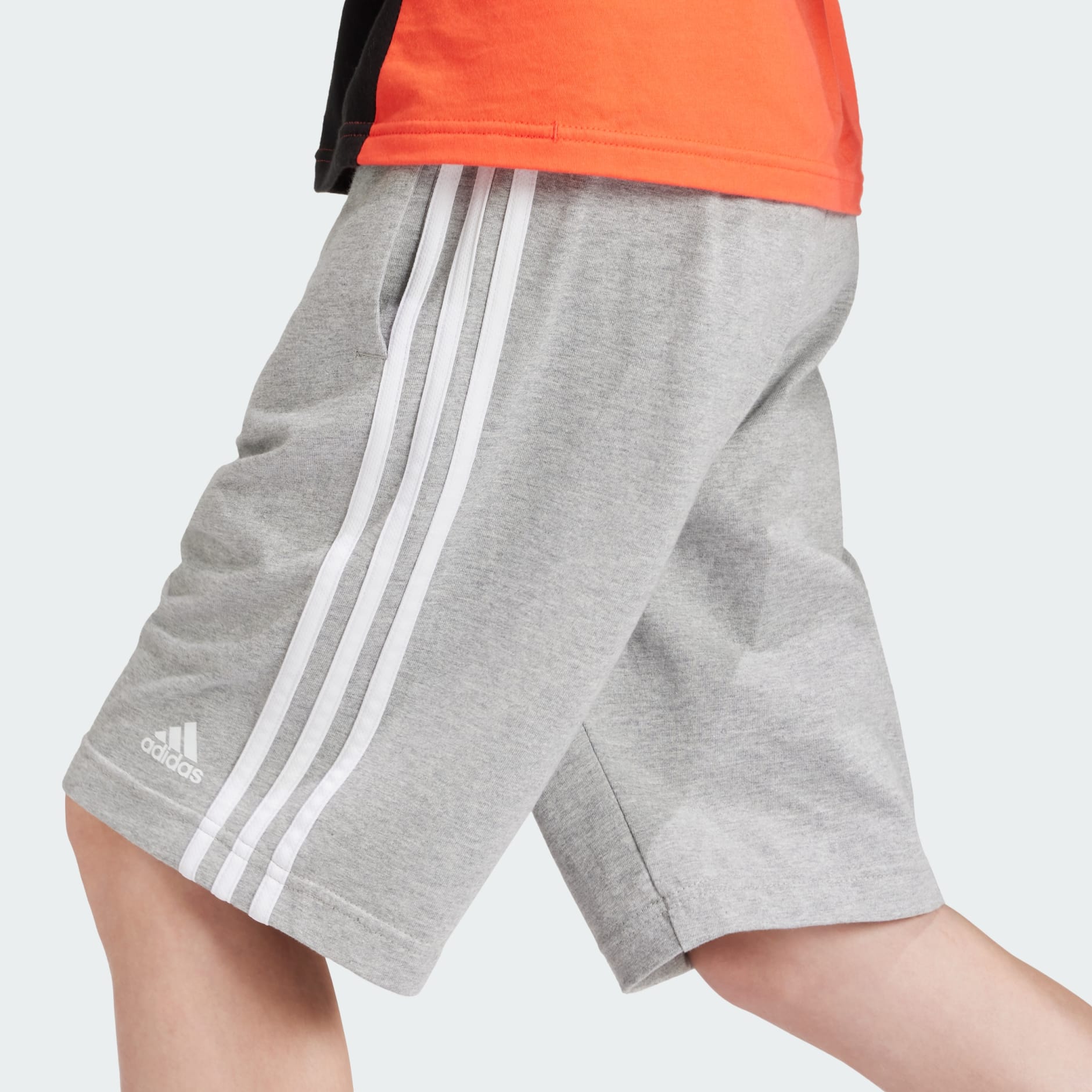 Essentials 3-Stripes Knit Shorts