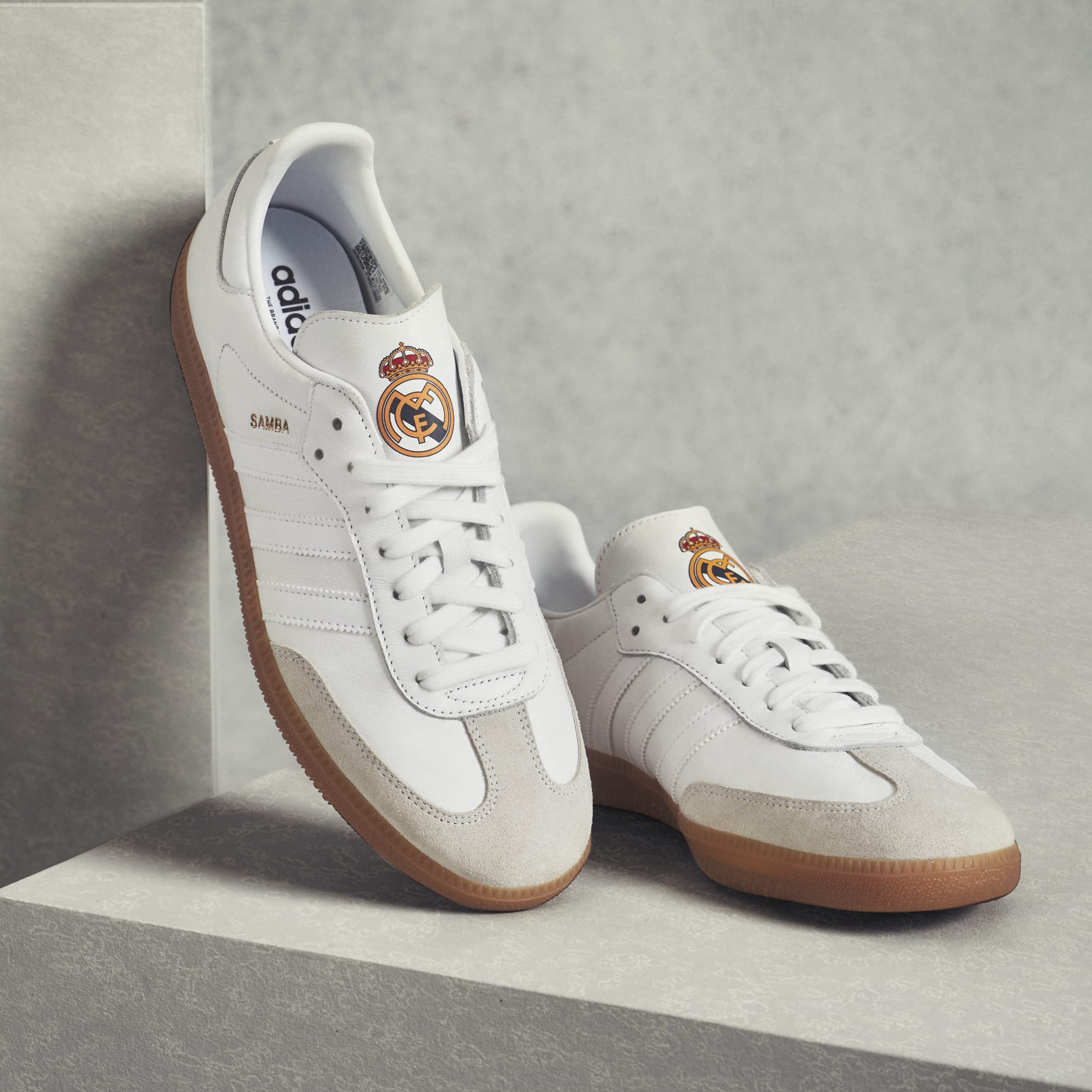 va a decidir compañero Rectángulo adidas SAMBA Real Madrid Shoes - White | adidas SA