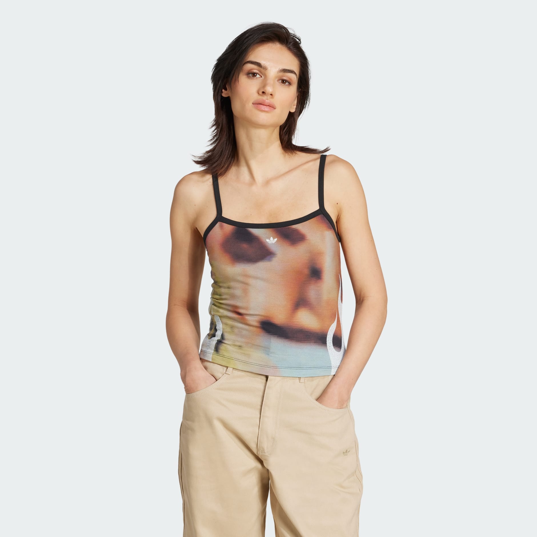 Flames Print Tank Top