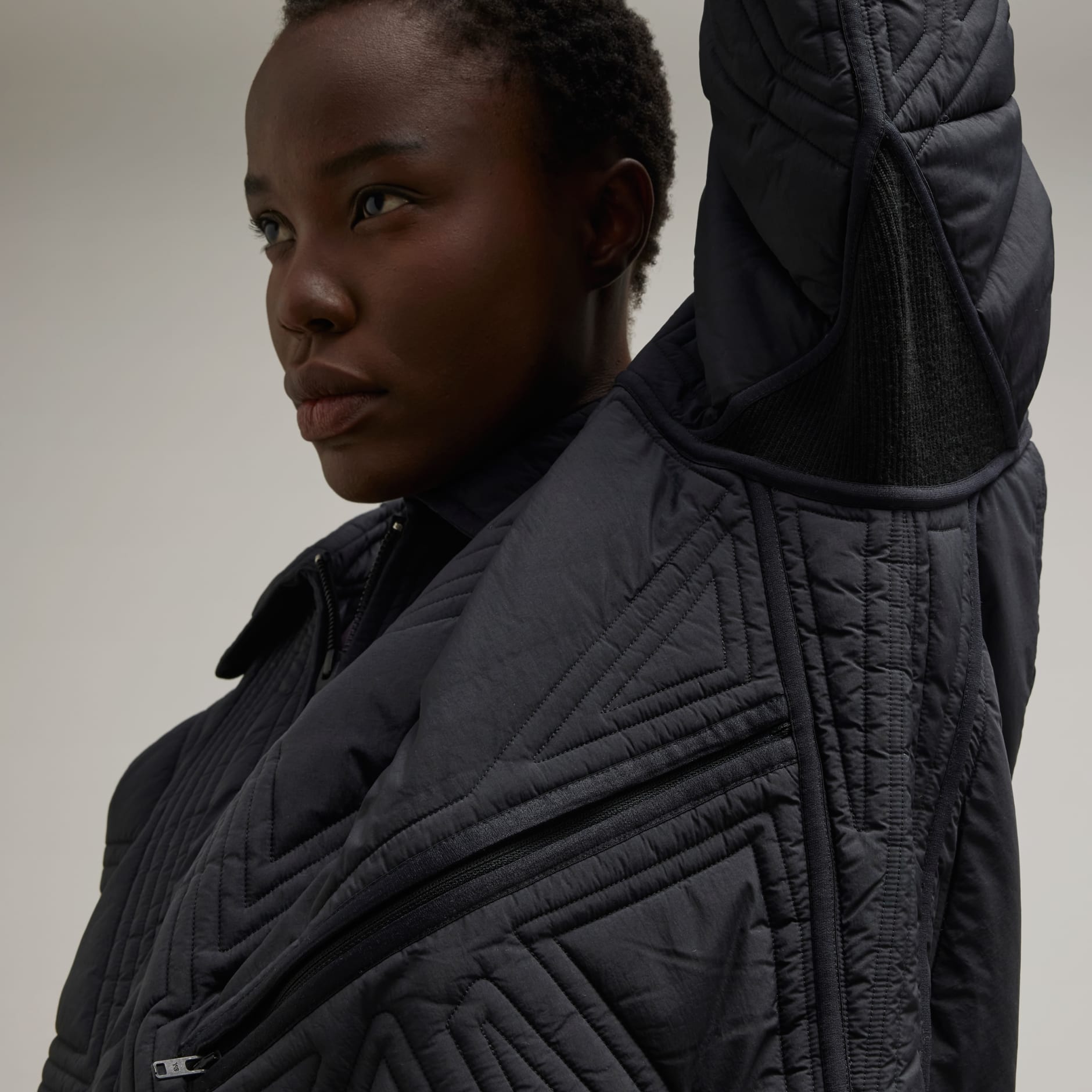 Women's black hot sale quilted jacket