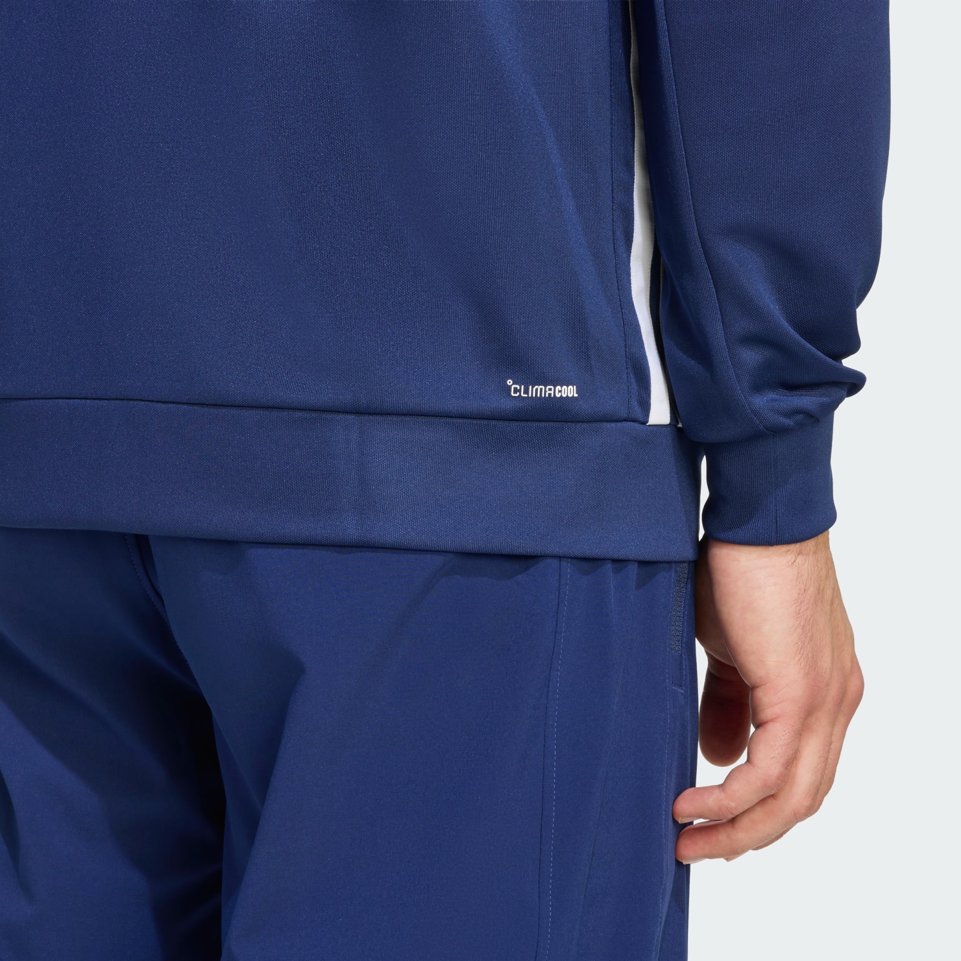 CHAQUETA DEPORTIVA WORKOUT ESSENTIALS ALL-SET 3 RAYAS TEJIDA