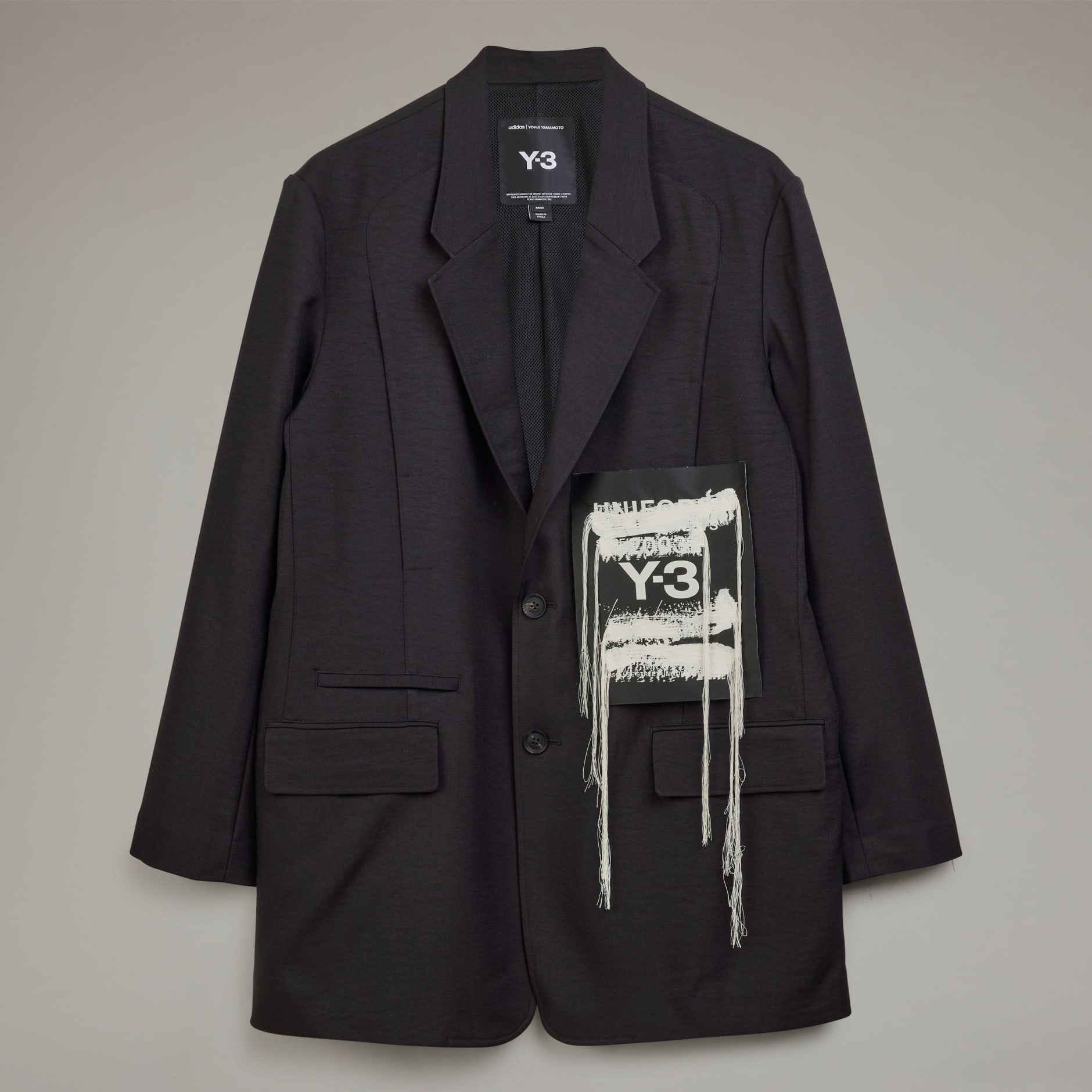 Y-3 Sport Uniform Patch Blazer - Black | adidas Hong Kong