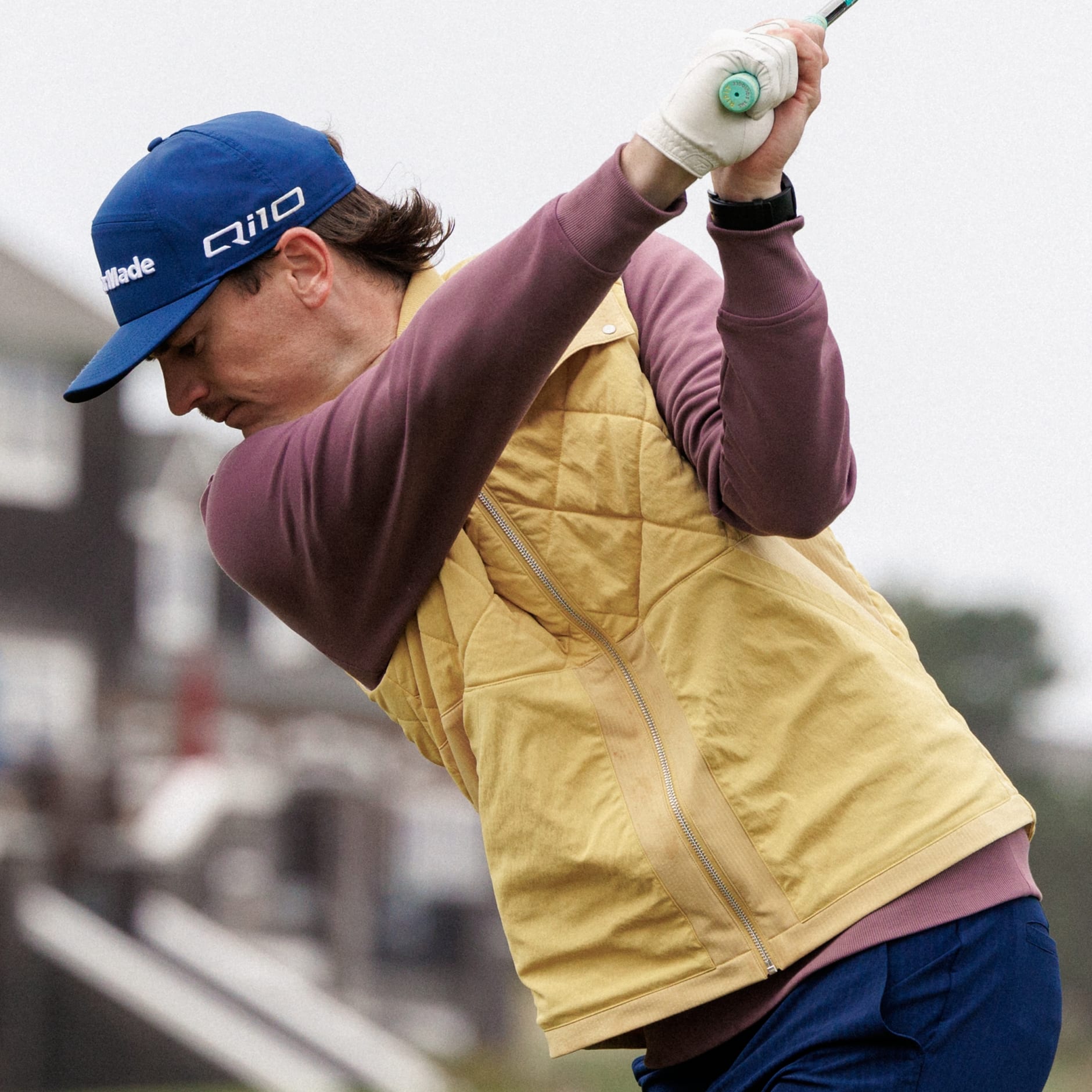 Vestă matlasată Go-to Dwr cu fermoar lung