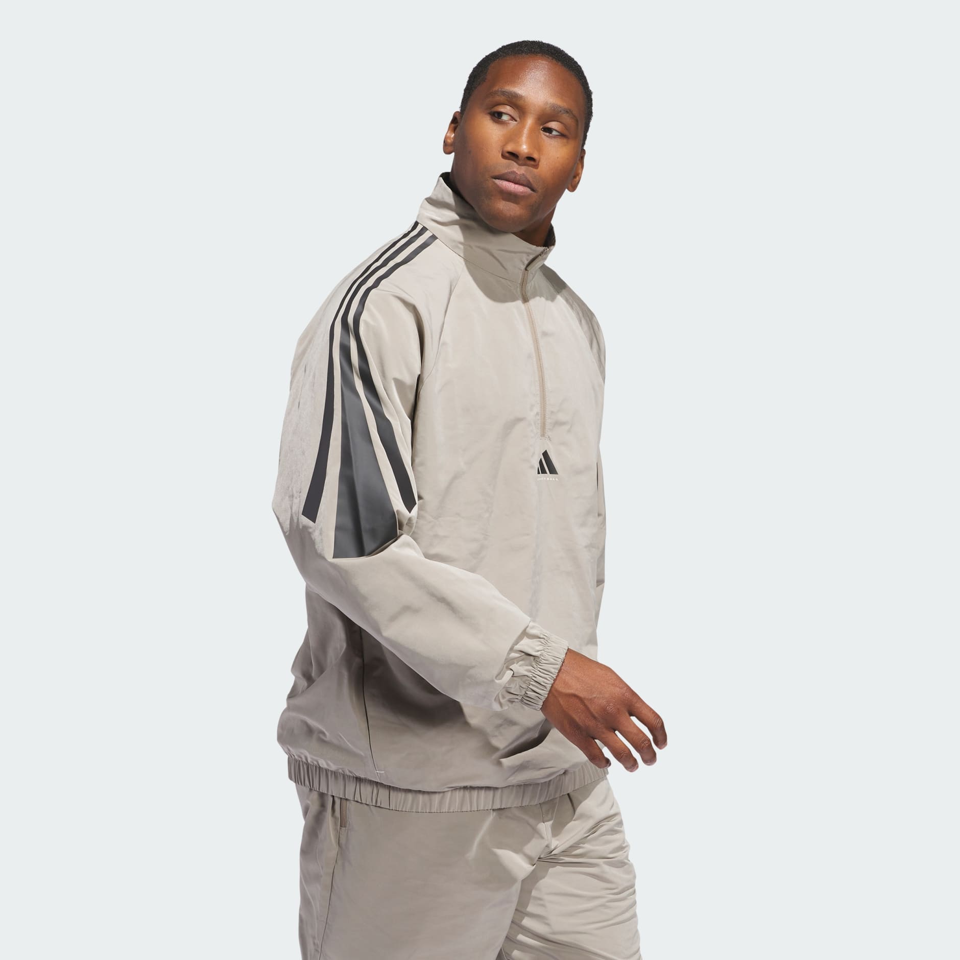 adidas Basketball Woven Half-Zip Sweater (Gender Neutral)
