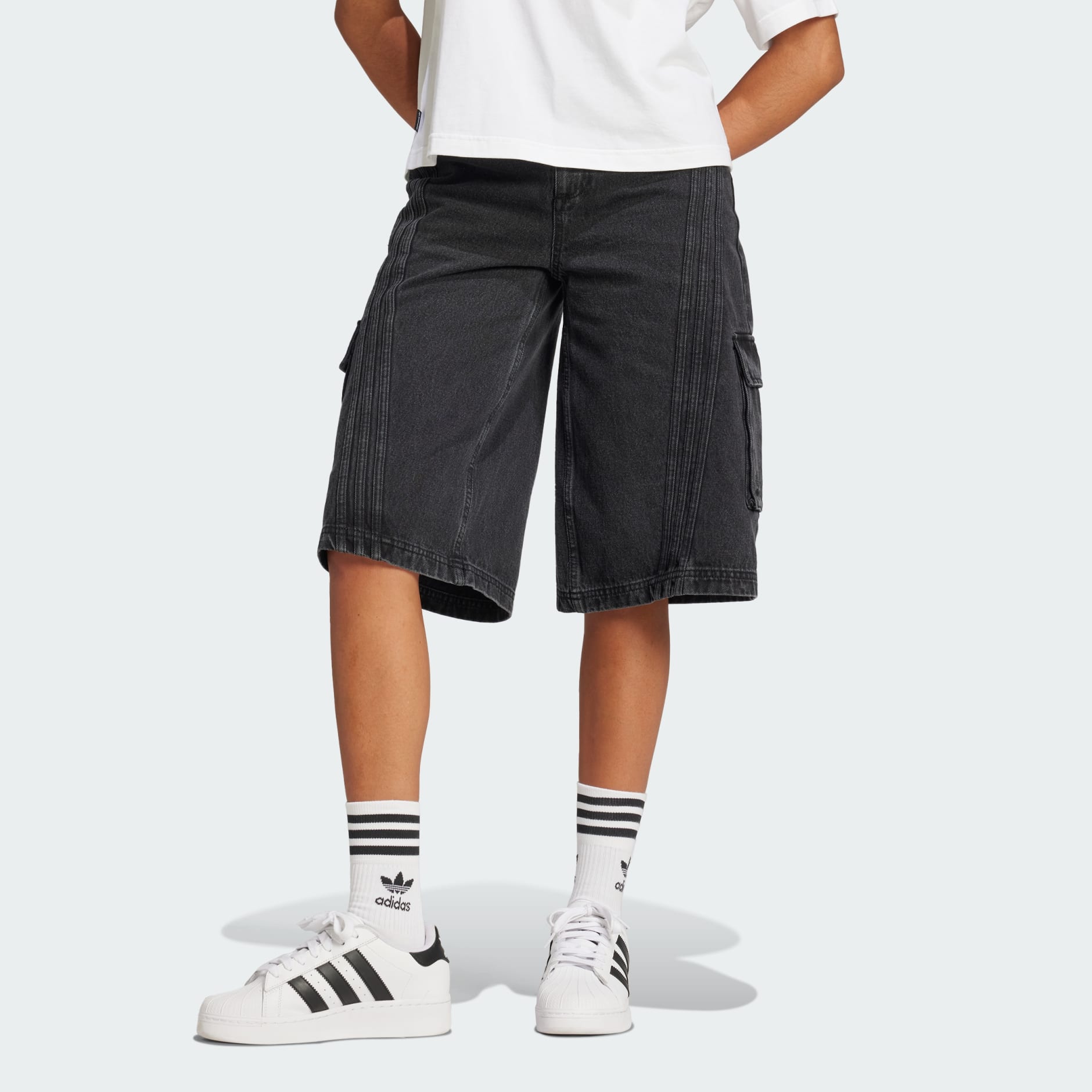 【Adidas】Denim Bermuda Shorts★2色 adidas Originals Denim Bermuda Shorts - Multicolour | adidas