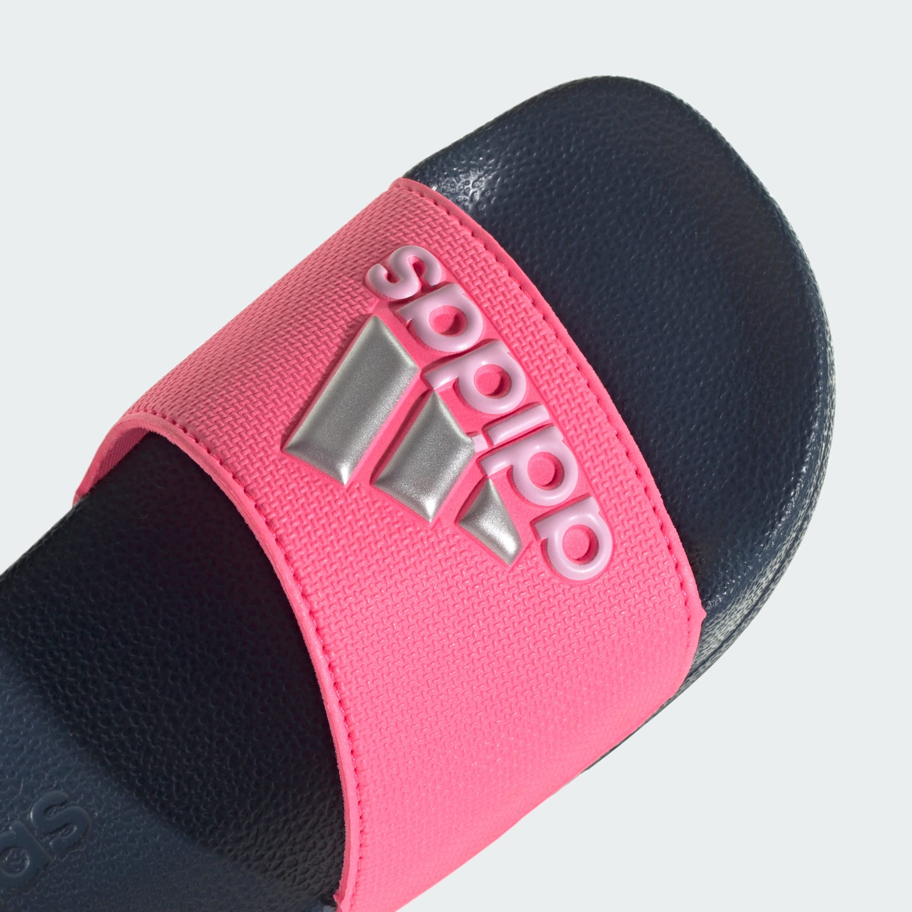 Pink and clearance black adidas slides