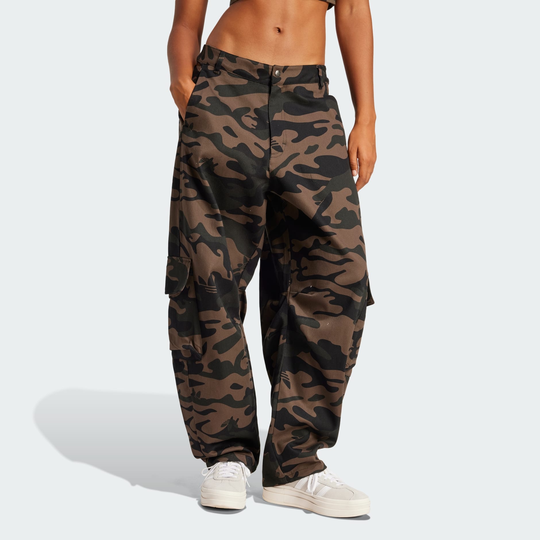 Camo Allover Print Cargo Pants