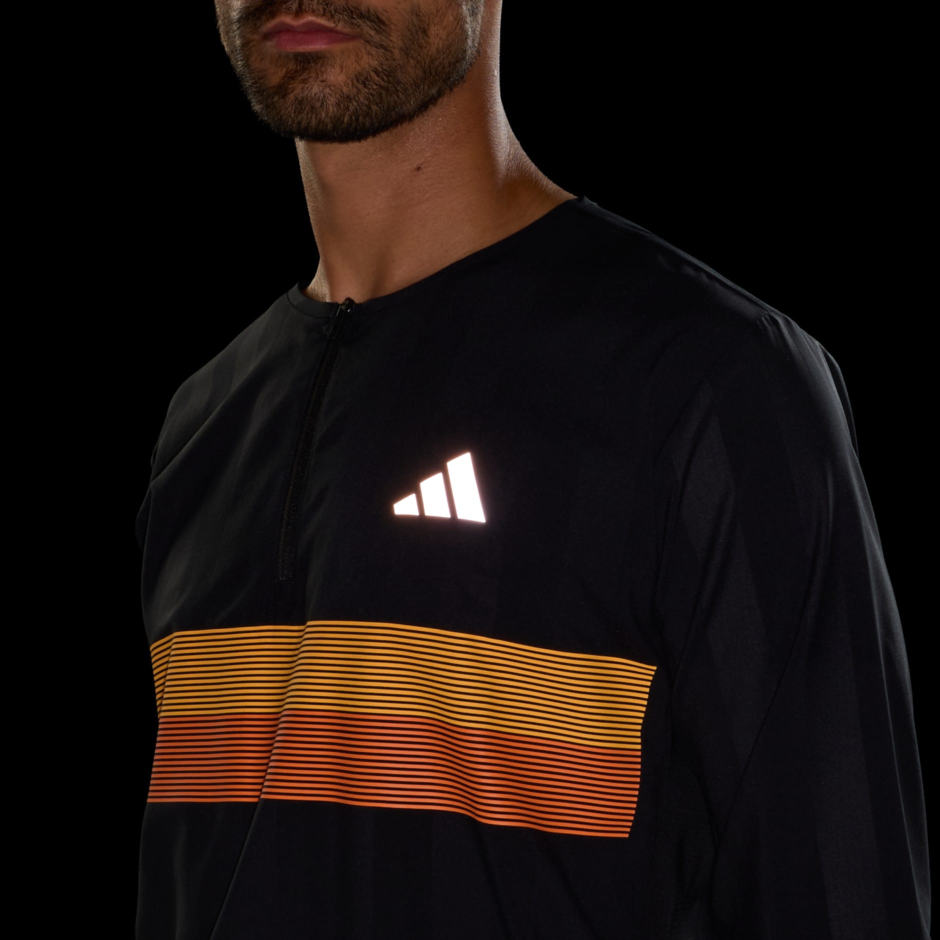 Bluză de alergare adi365 Seasonal cu guler rotund, pentru bărbați