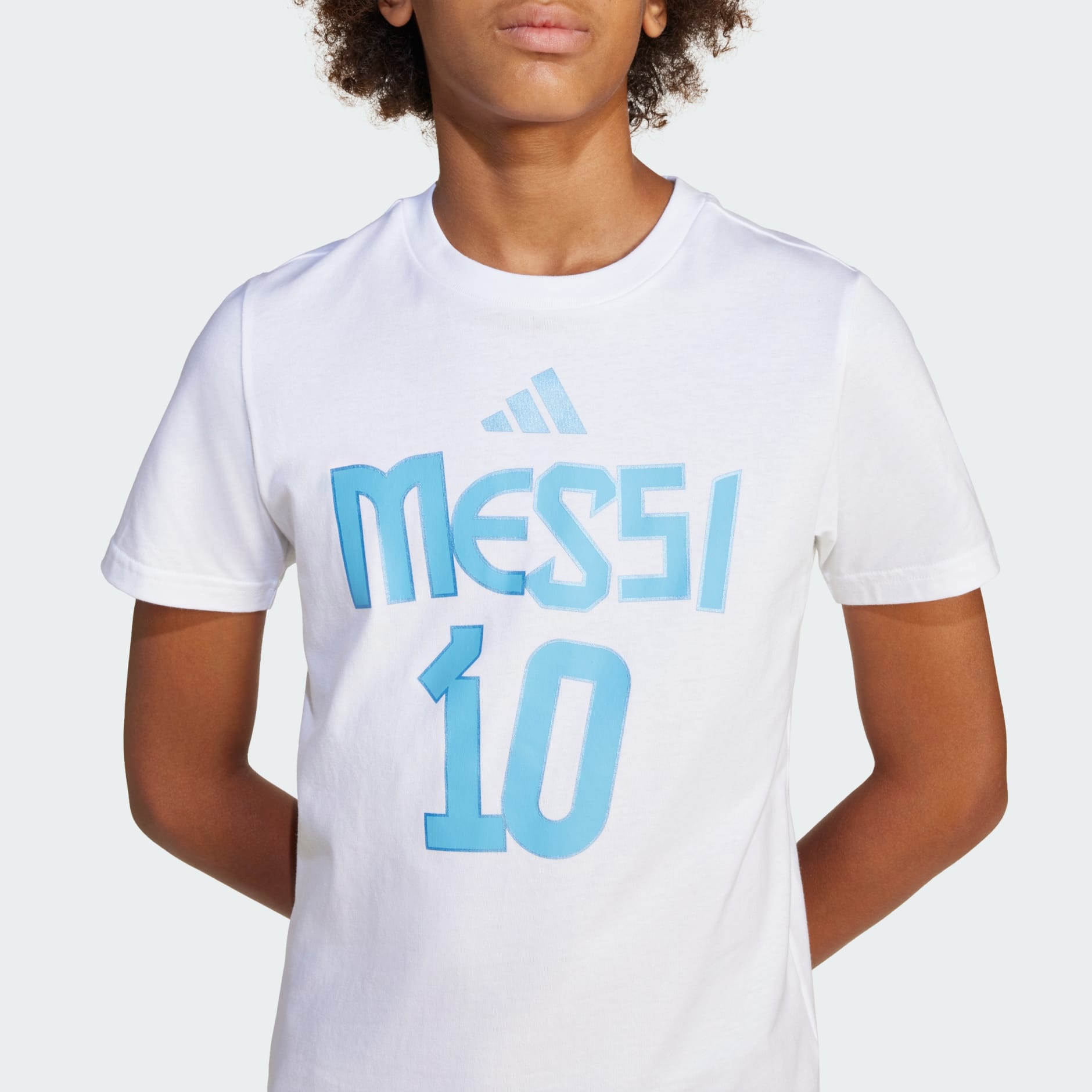 Tricou cu imprimeu și numărul și numele lui Messi, pentru copii