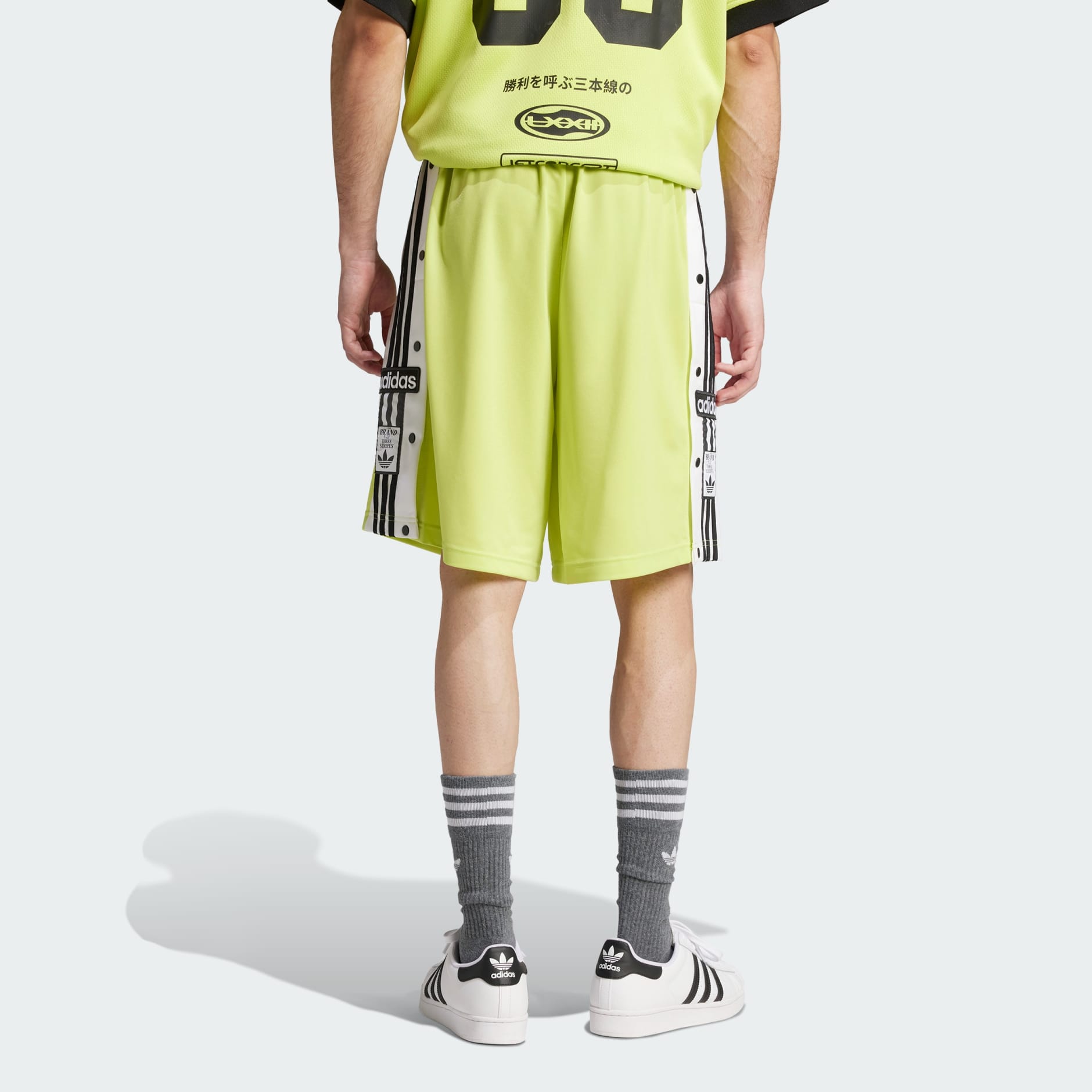 ★ adidas★ ADILENIUM 2 Mega Break Short Pants Lime JM9656 adidas Adilenium Season 2 Megabreak Shorts - Green | Free
