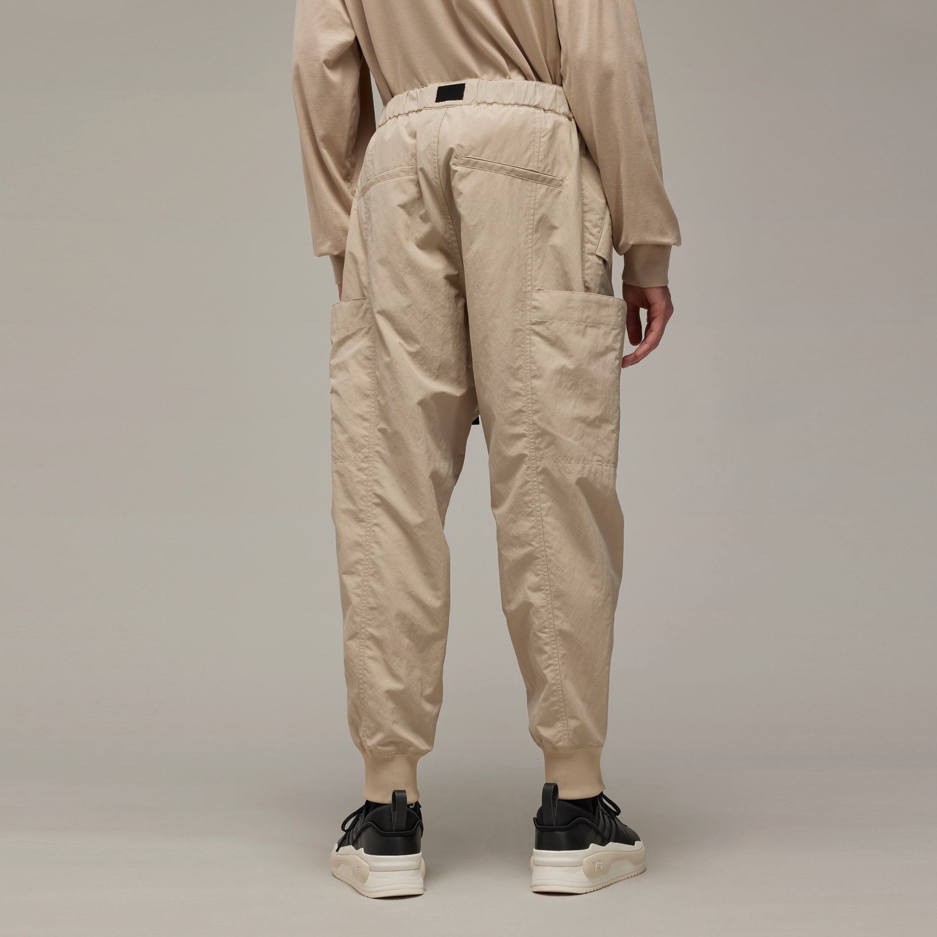 adidas Y-3 Crinkle Nylon Cuffed Pants - Brown