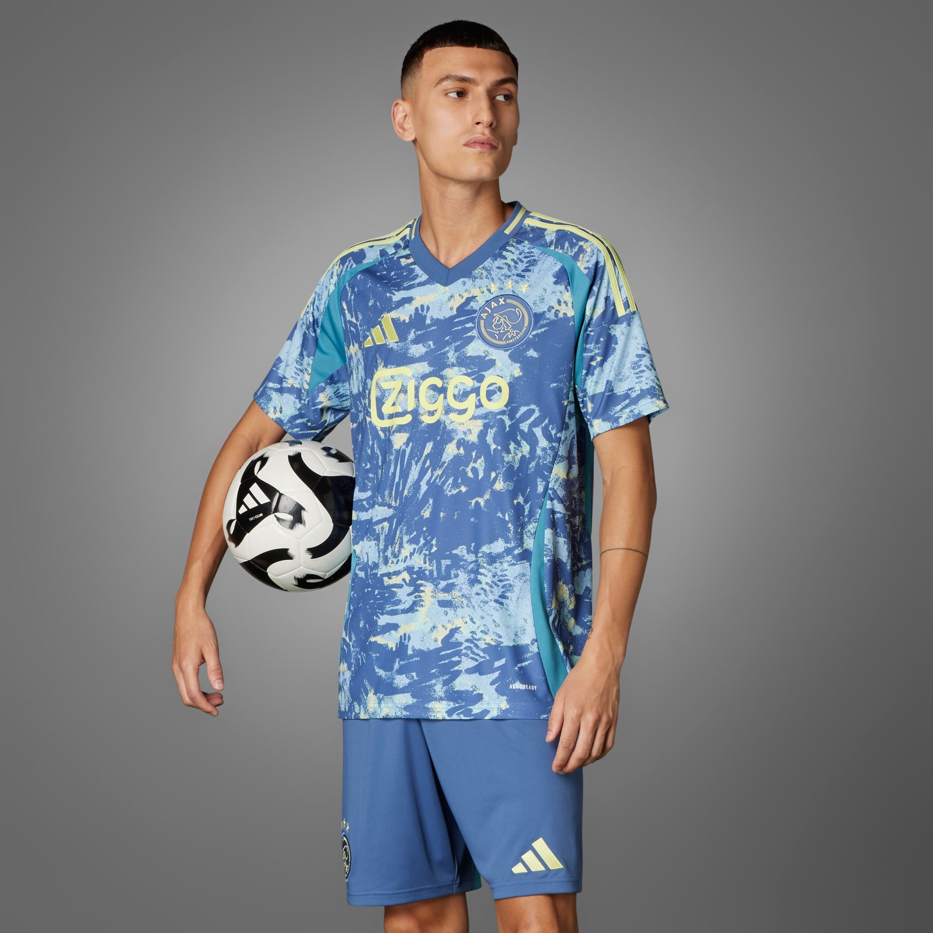 Clothing - Ajax Amsterdam 24/25 Away Jersey - Blue | adidas Israel