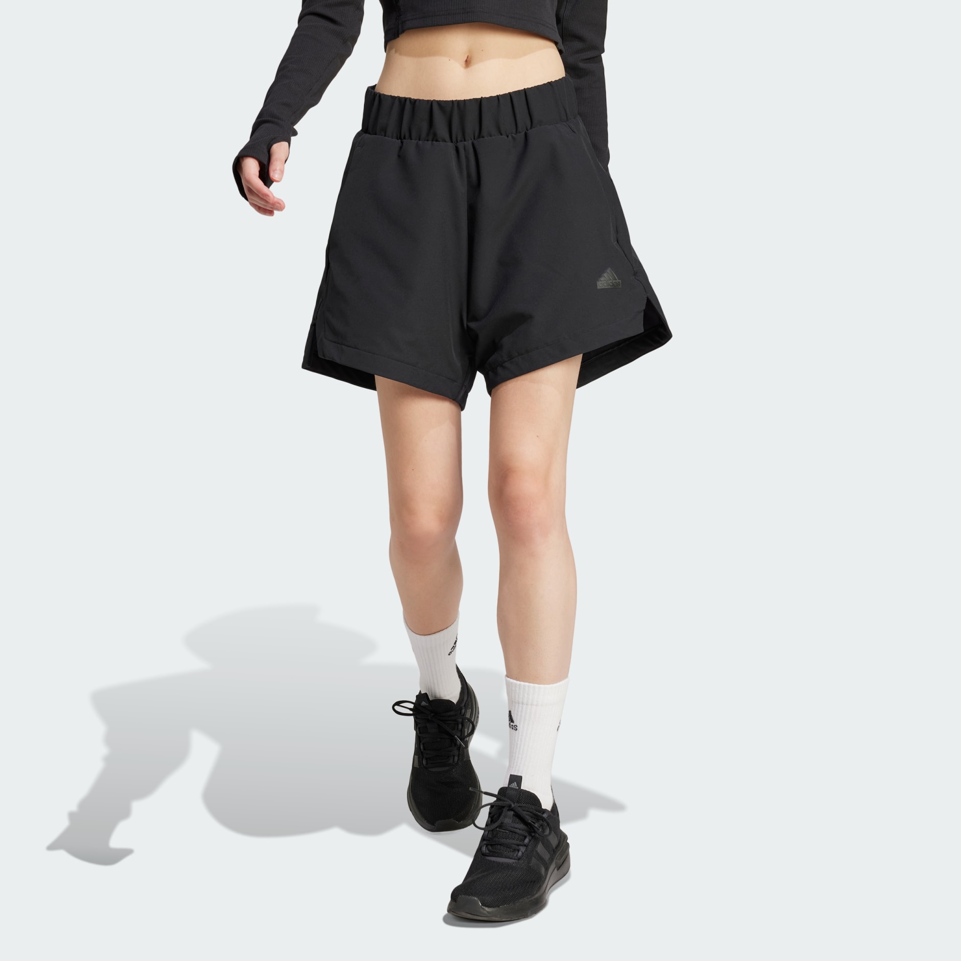 Women's Clothing - Z.N.E. Woven Shorts - Black | adidas Oman