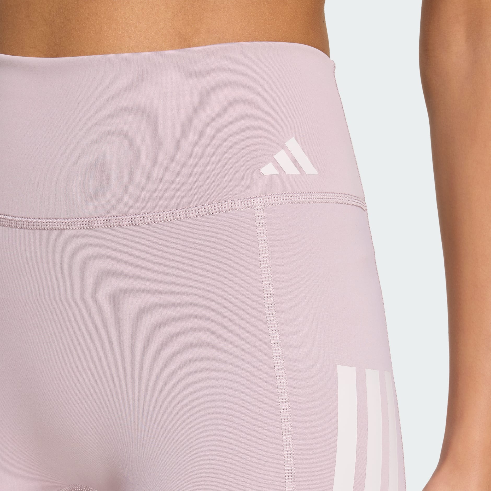 Colanți scurți Optime Workout cu 3 dungi