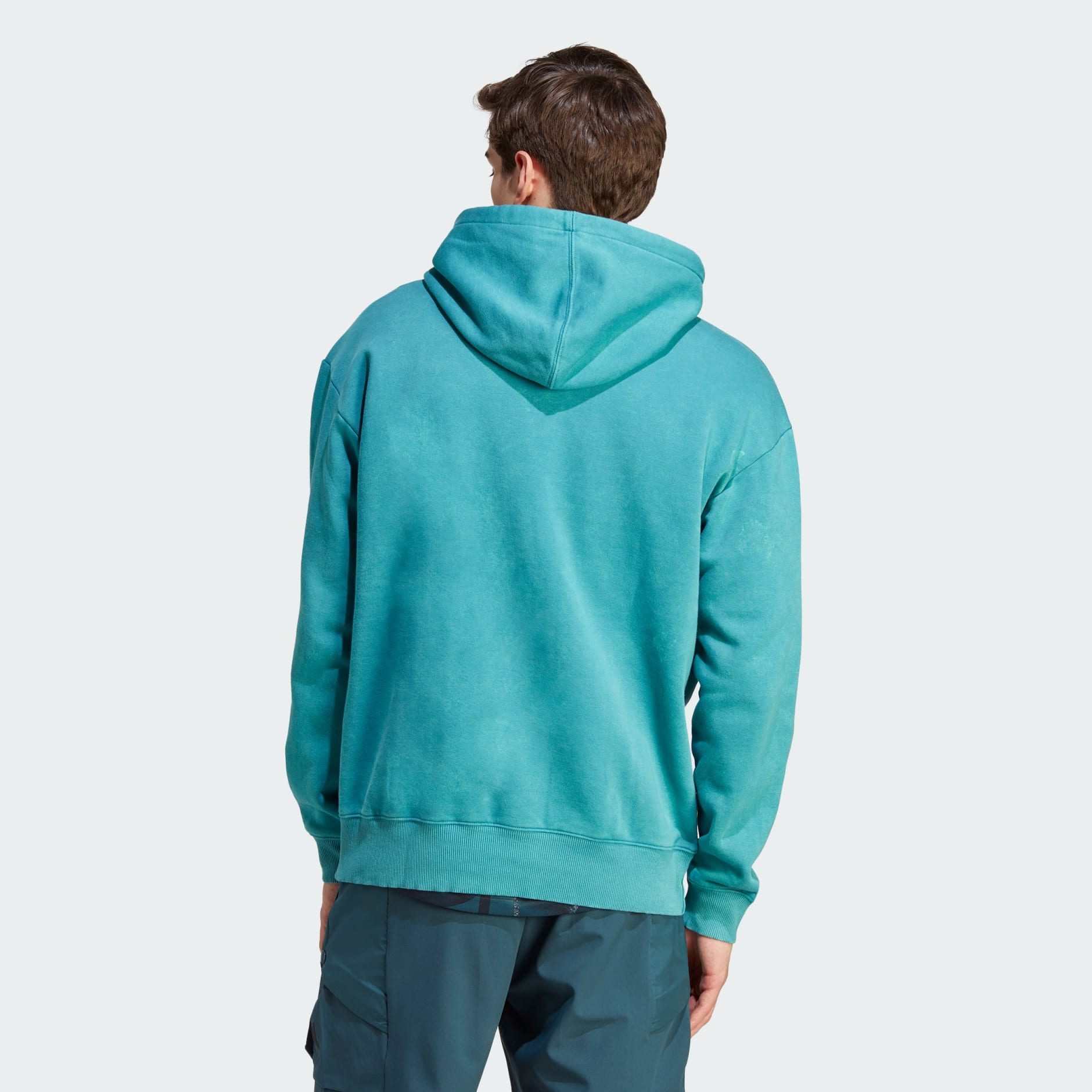 Adidas Originals Beach Hoodie Men's sz M Pulse Aqua Sonic Aqua hoodie