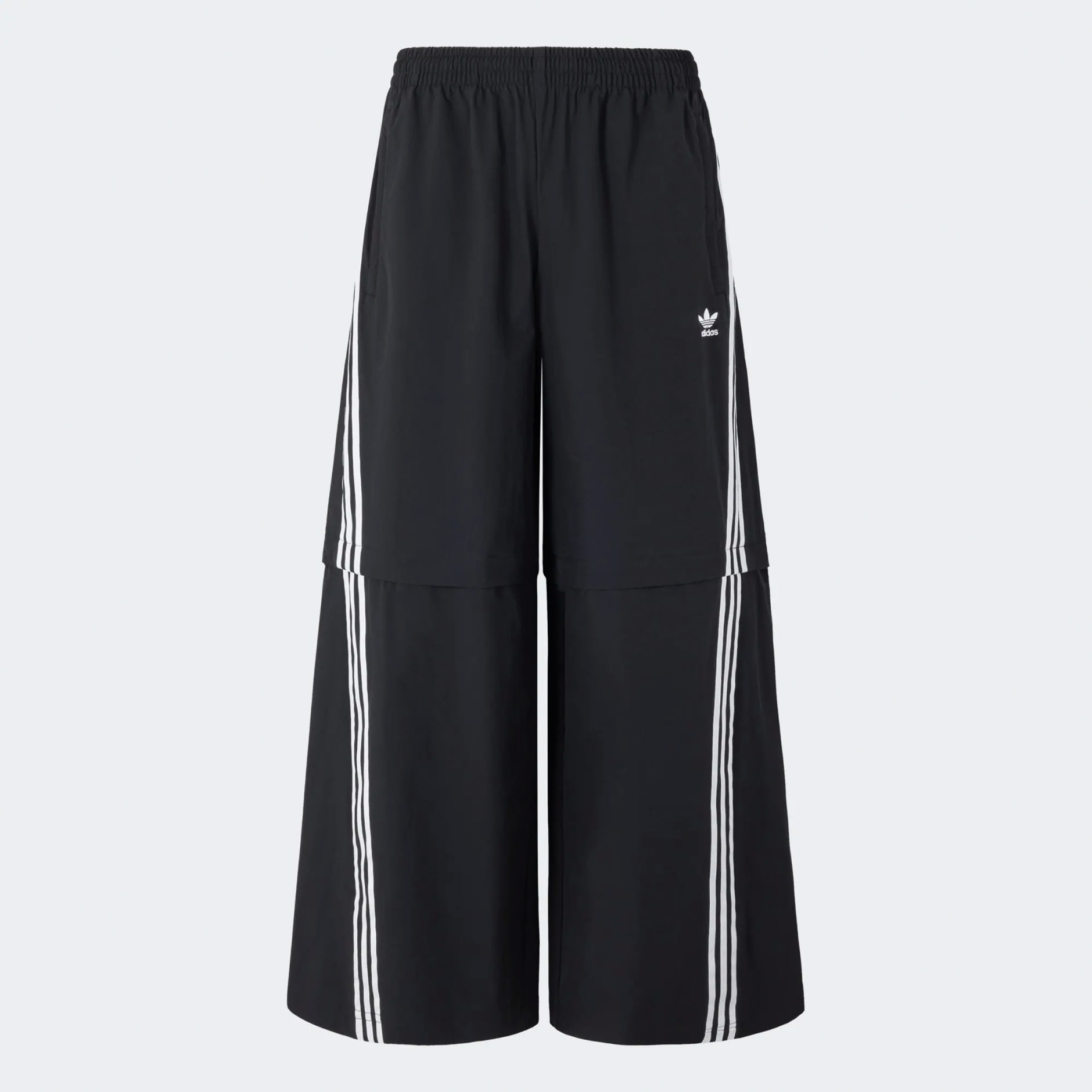Adilenium Oversized Zip-Off Track Pants (Gender Neutral) - Black