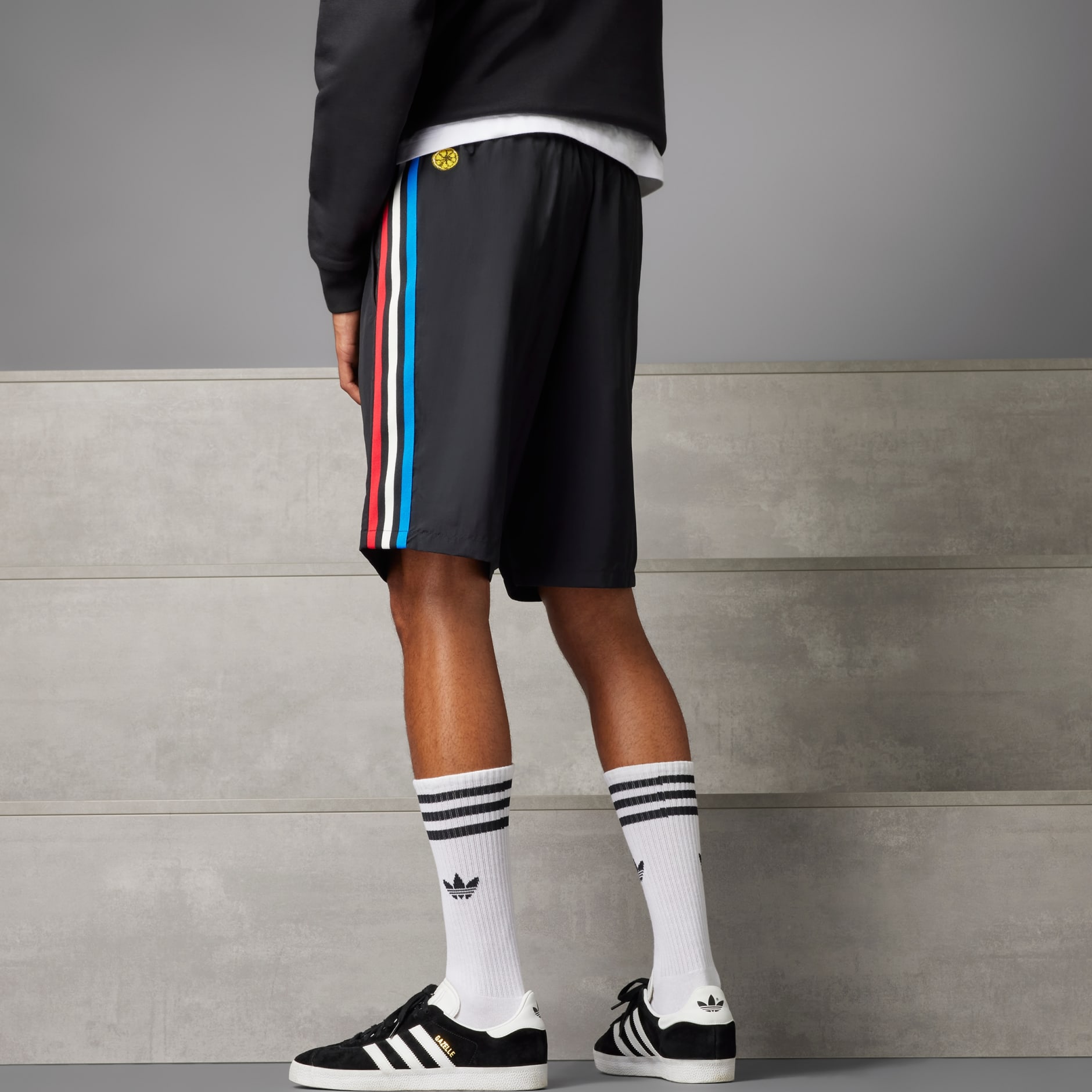 adidas gazelle with shorts