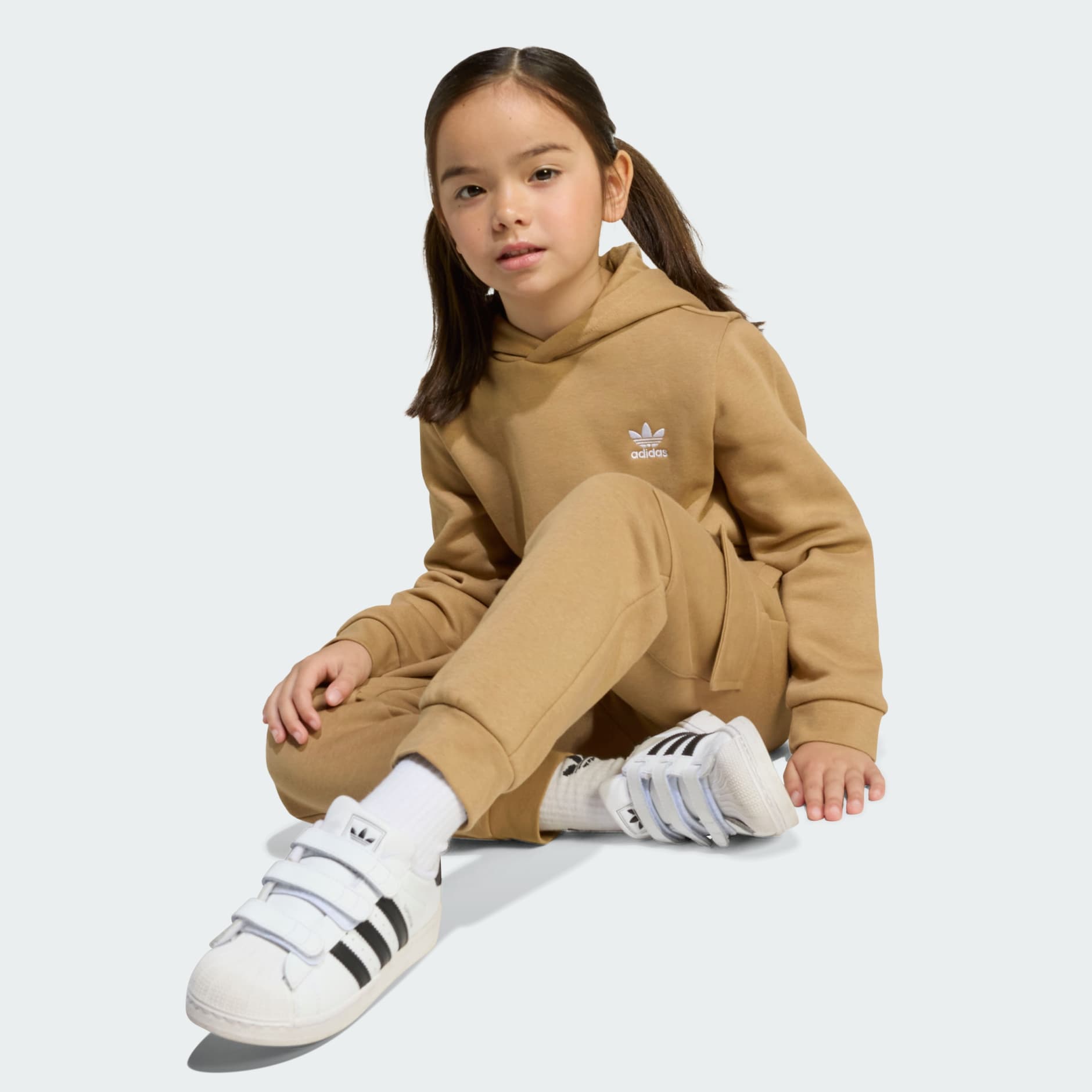 Set pentru copii cu hanorac cu fermoar pe jumătate și pantaloni cargo