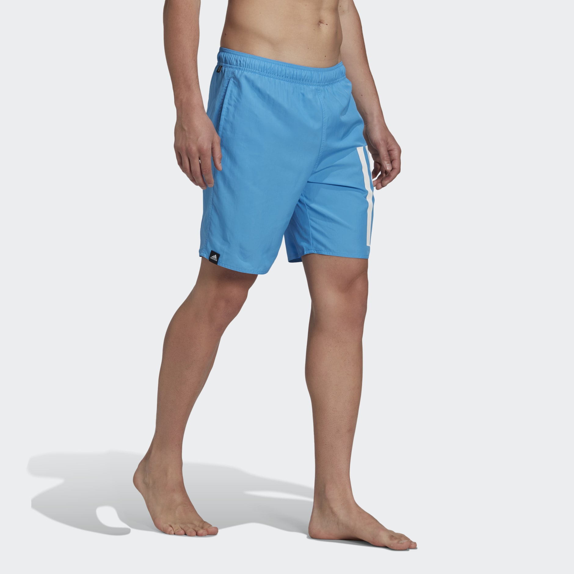 adidas Classic Length 3-Stripes Swim Shorts - Blue | adidas ZA
