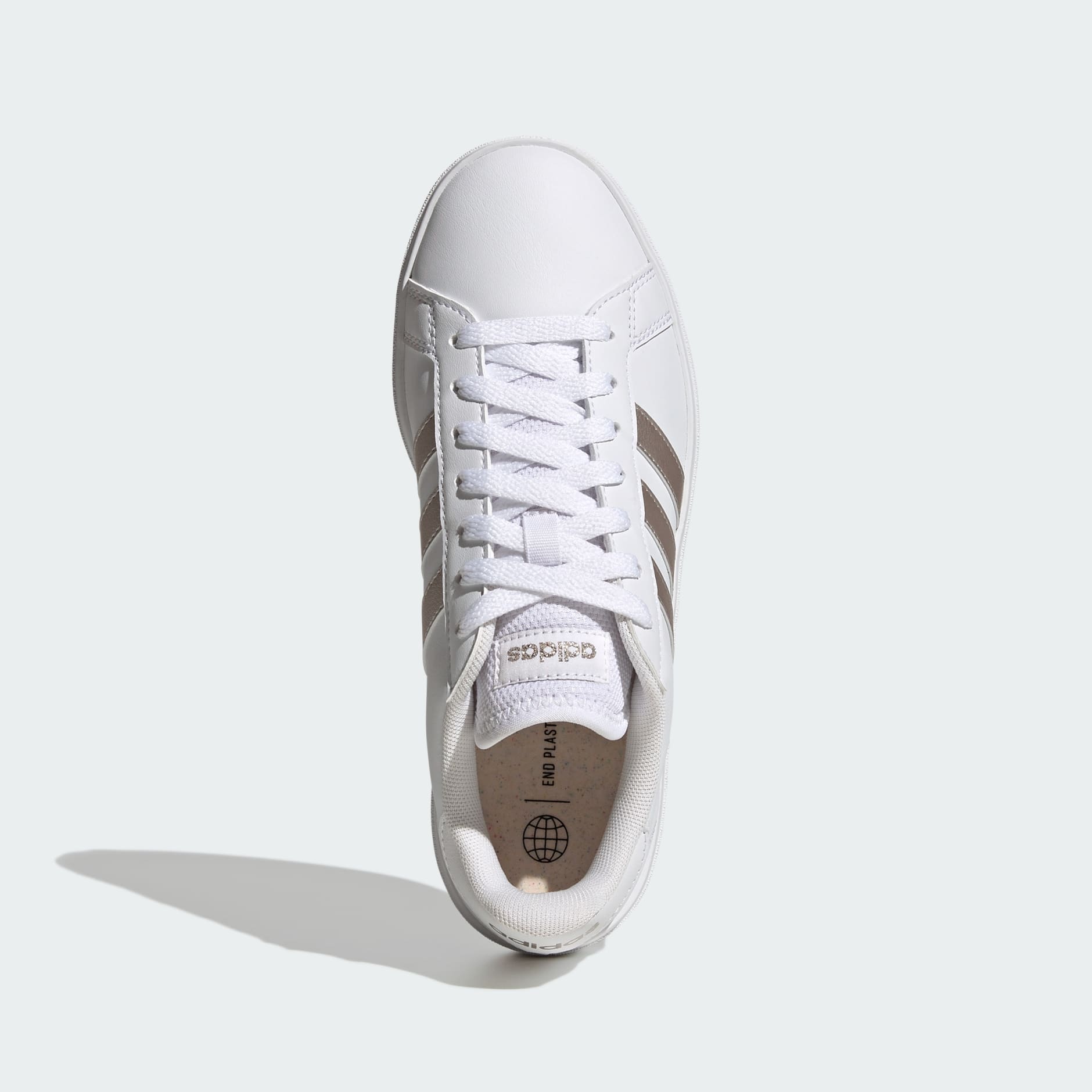 Adidas grand court platinum hot sale