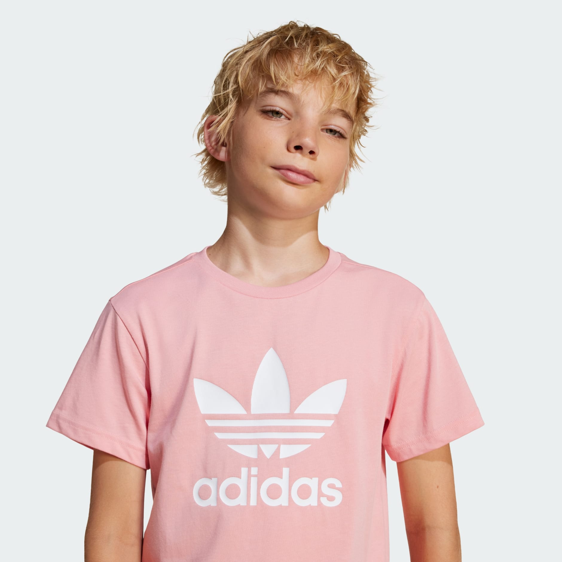 Kids Clothing - Adicolor Trefoil Tee Kids - Pink | adidas Oman